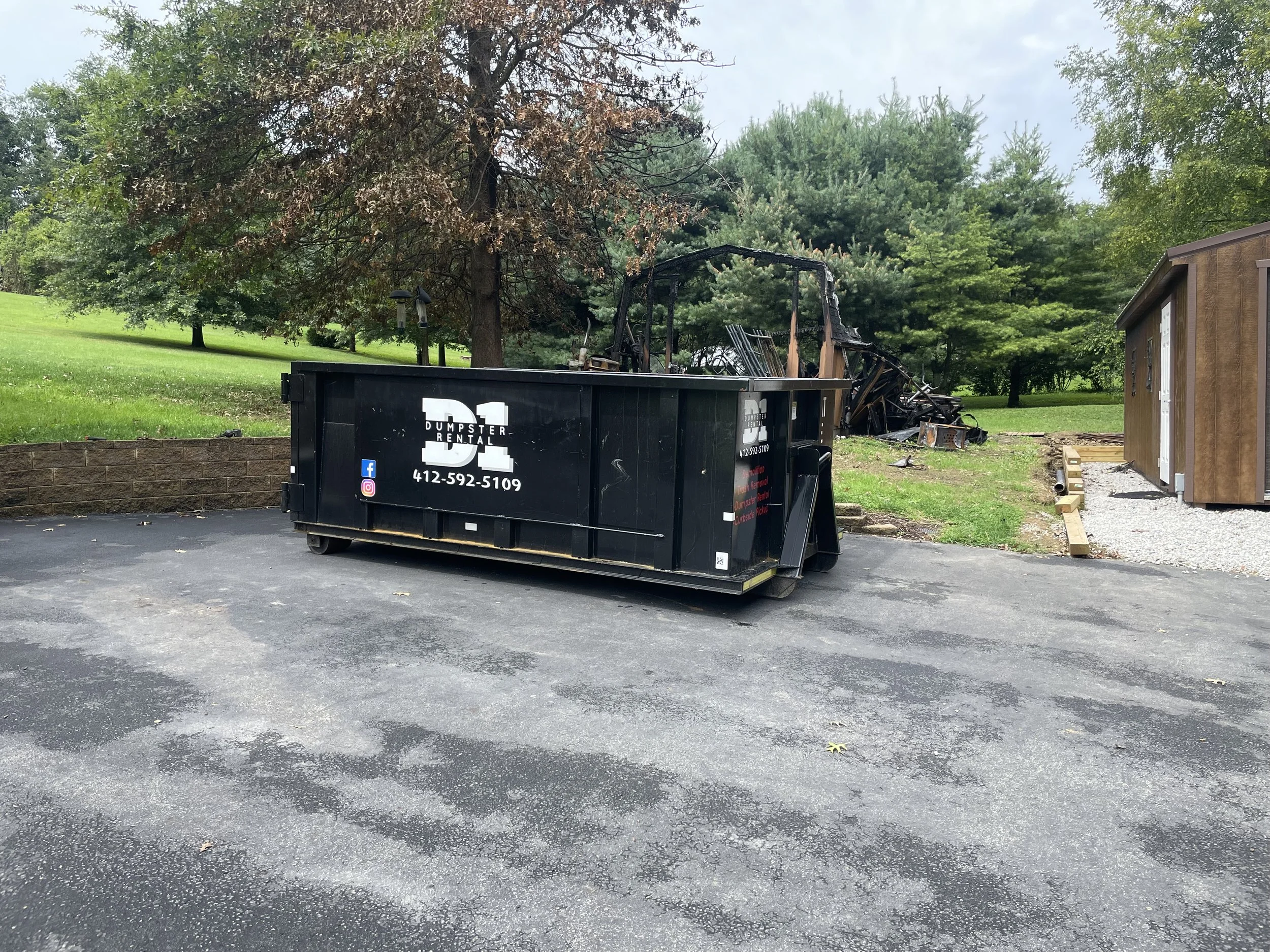 Dumpster driveway ready