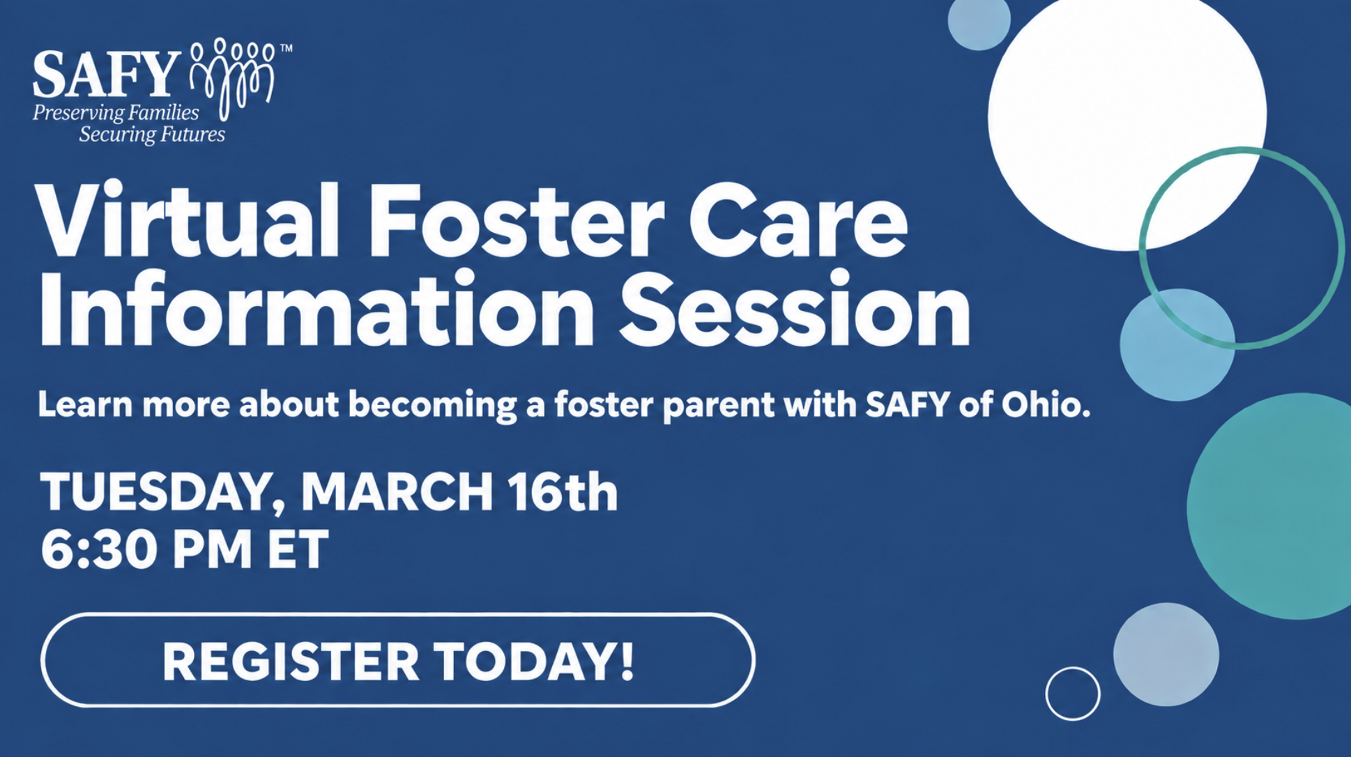 SAFY of Ohio - Virtual Foster Care Information Session
