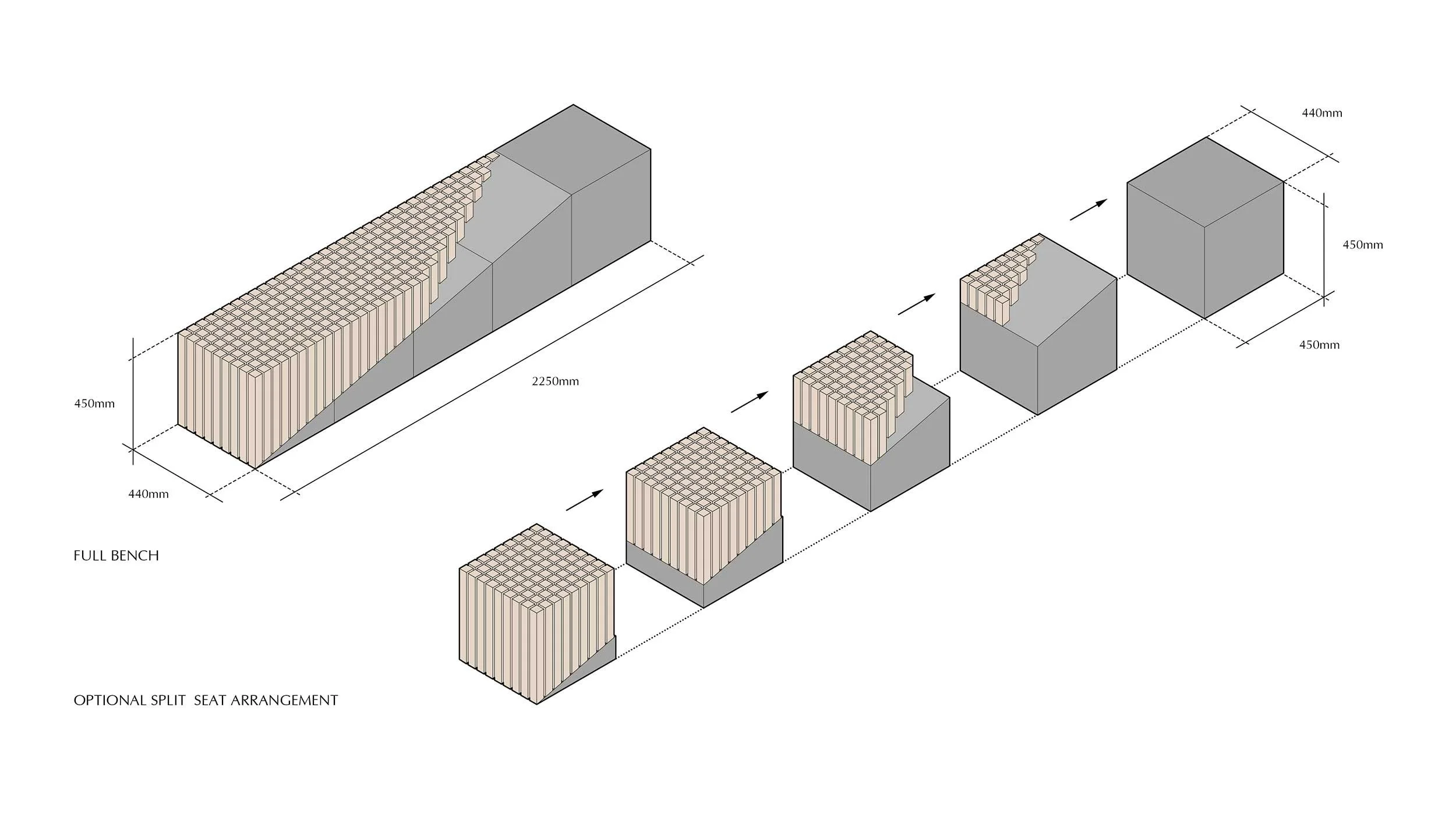 Construction process and modular design drawing
