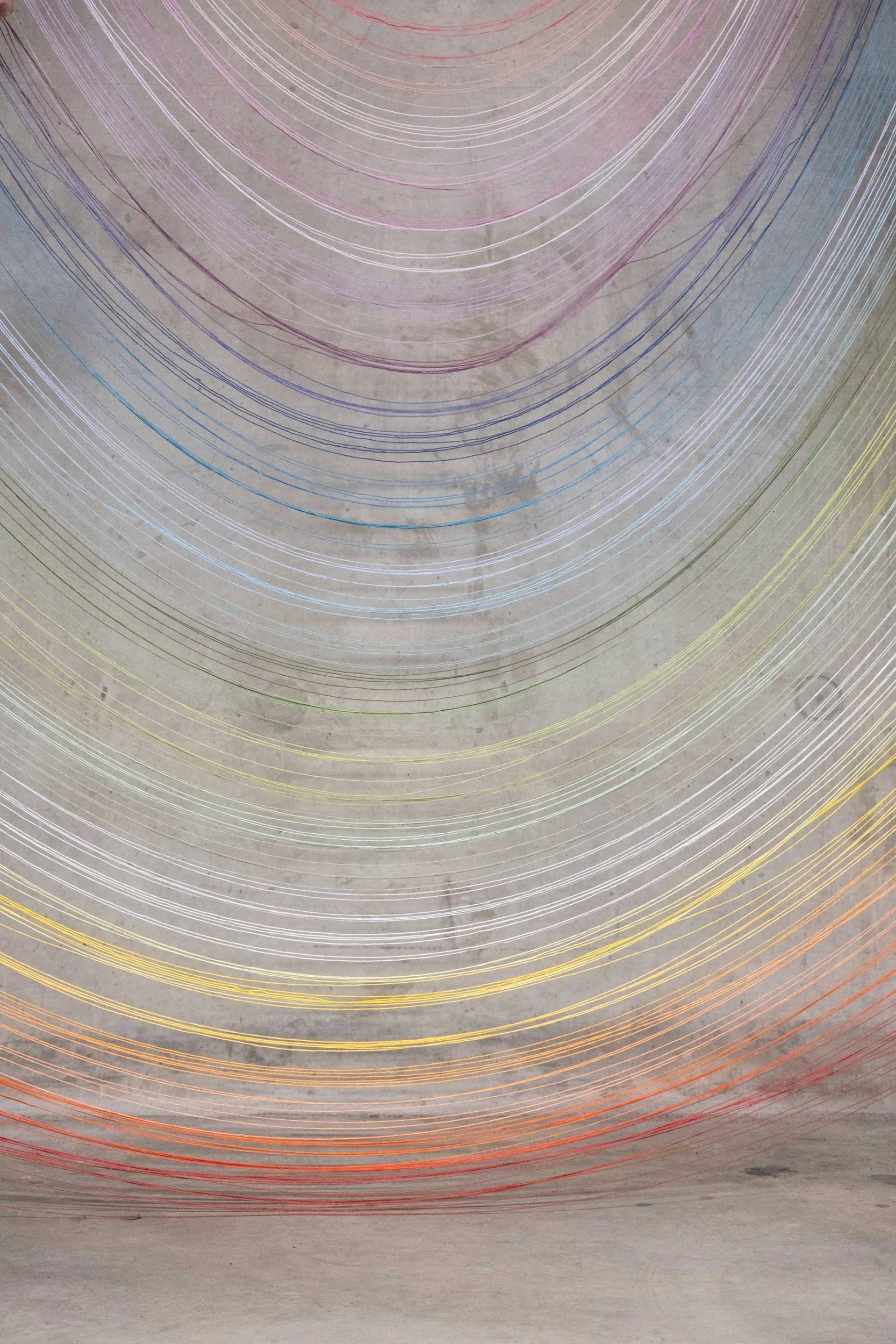 Cast concrete wall backdrop