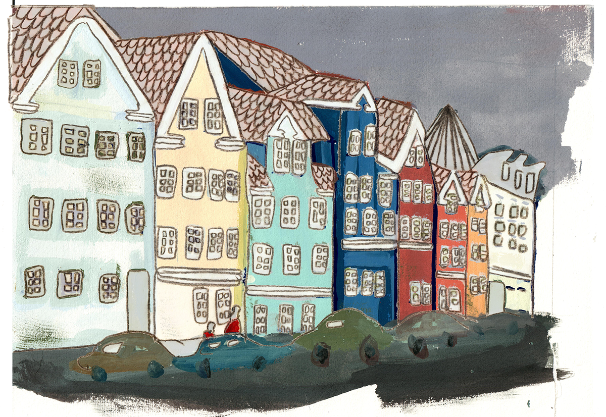 Copenhagen
8.5x11, Gouache