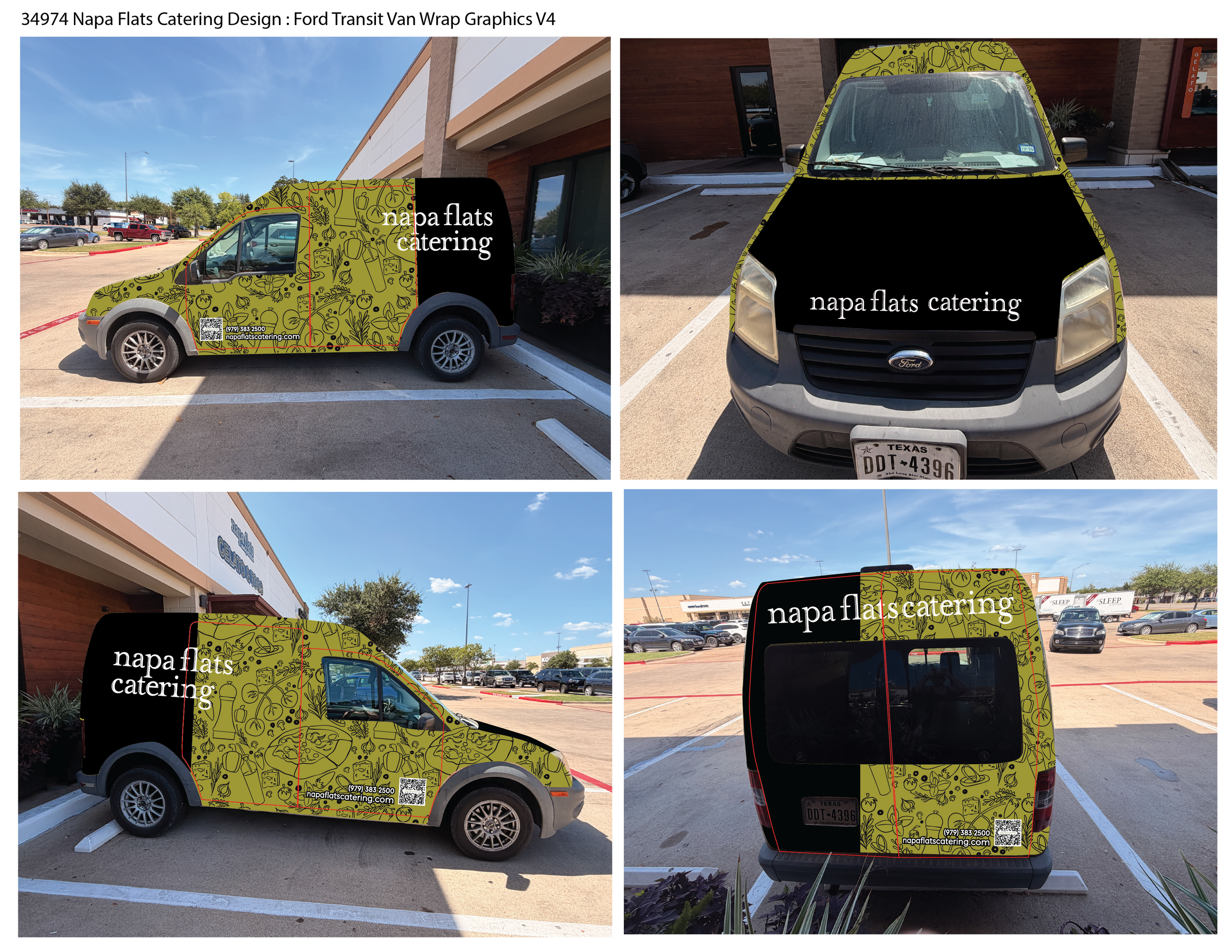 34975	Napa Flats Catering	Design: Ford Econoline Van Wrap Graphics