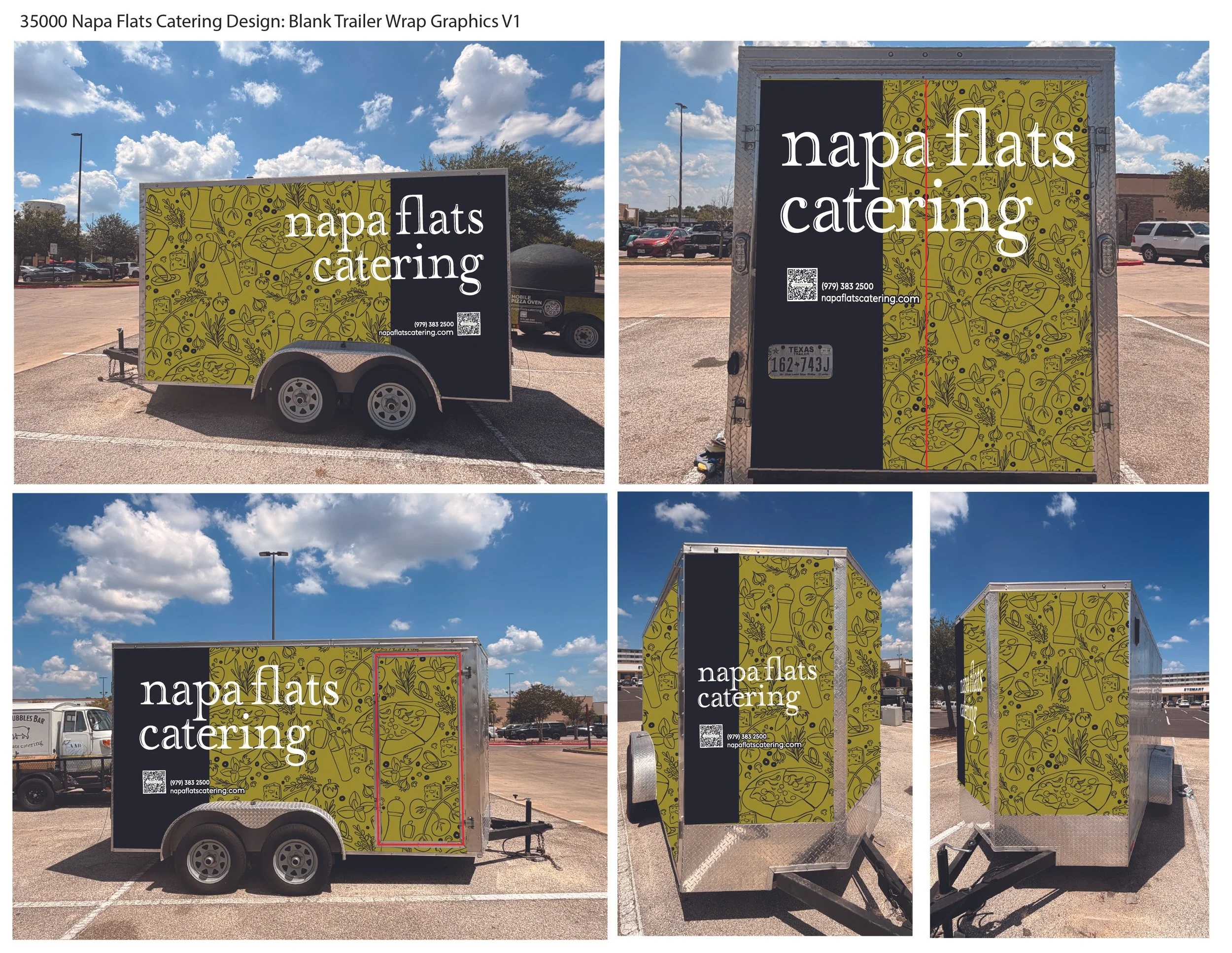 35000	Napa Flats Catering	Design: Blank Trailer Wrap Graphics