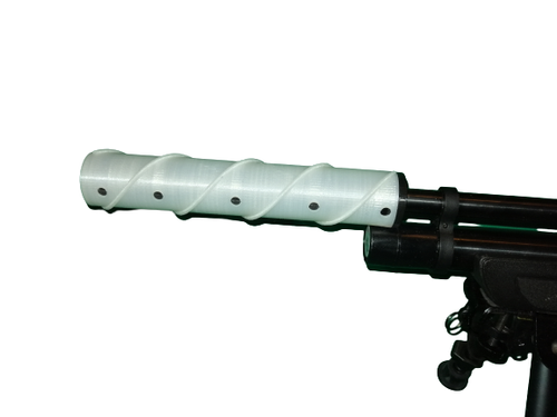 3D Printed Silencer sound suppressor moderator, for BSA Gamo Phox Air Rifle Version 2 #airrifle