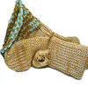 Gold beige mix hand-knitted socks by Retrosheep