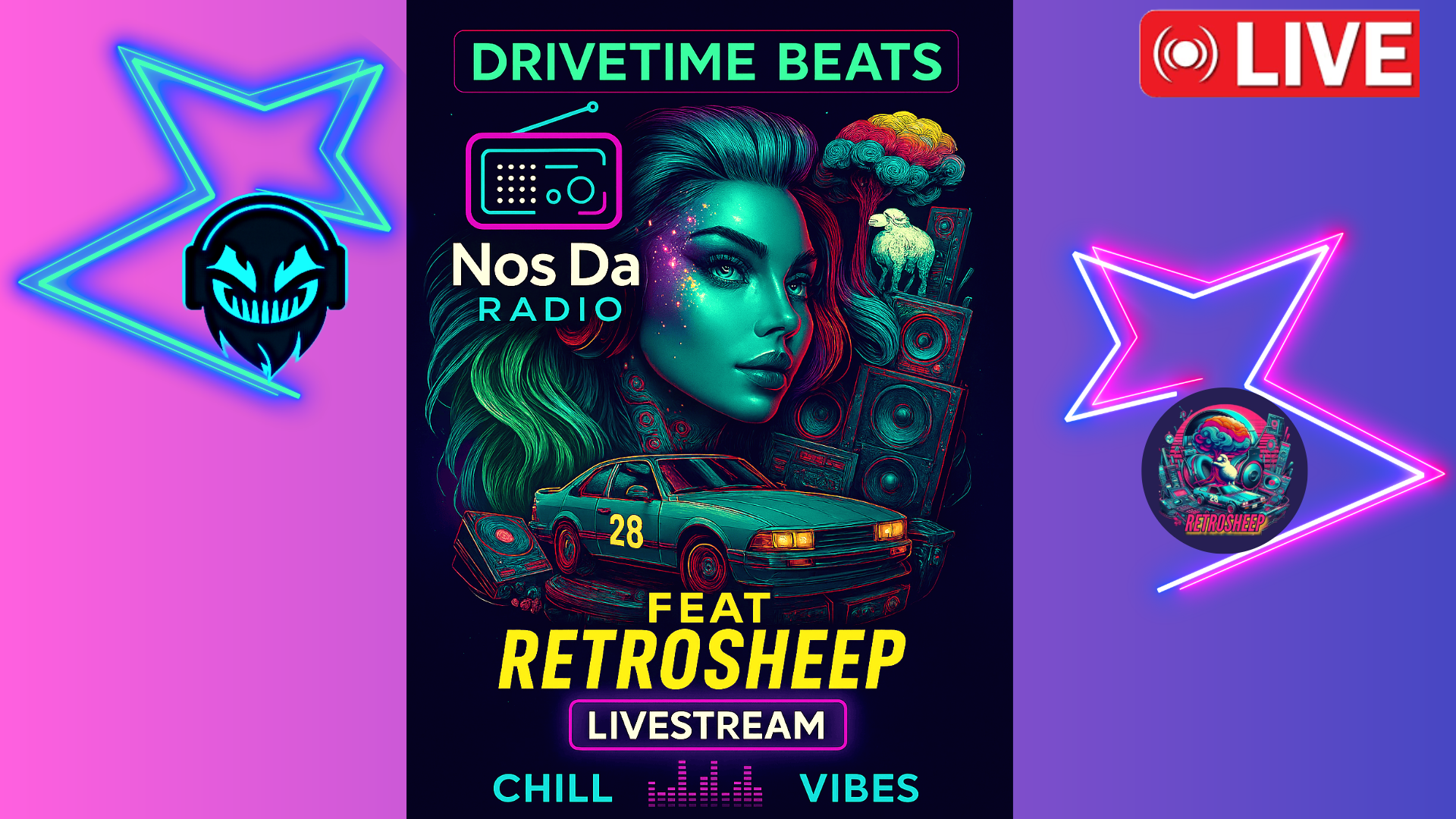Retrosheep | Daytime Drive Nos Da Radio — Chill Easy Listening &amp; Feel Good Tunes #nosdaradio