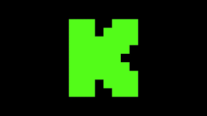 Bright green pixelated spaceship on a black background