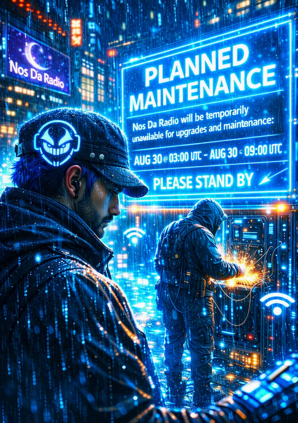 A Quick Heads Up  Planned Maintenance: 30th August     Nos Da Radio is having a bit of a tinker under the hood on the 30th of August