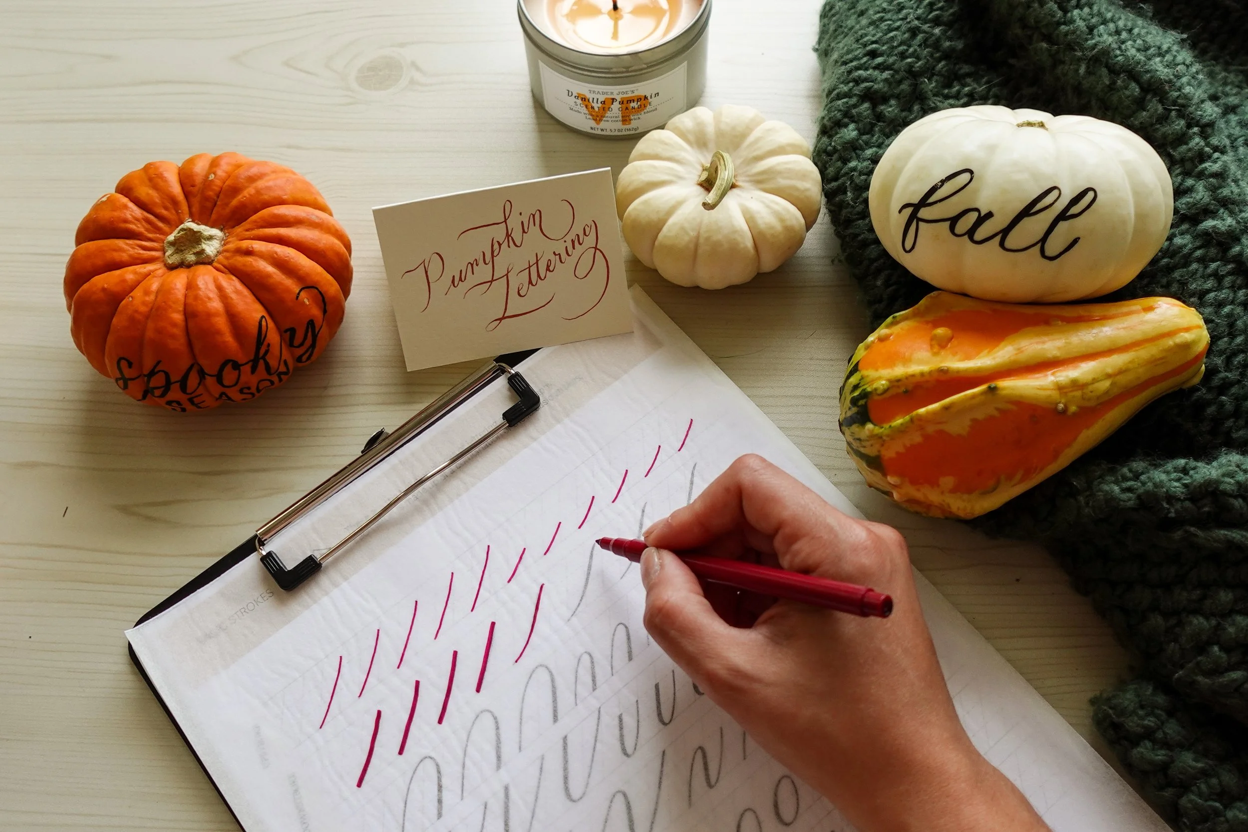 Pumpkin Lettering ($75)