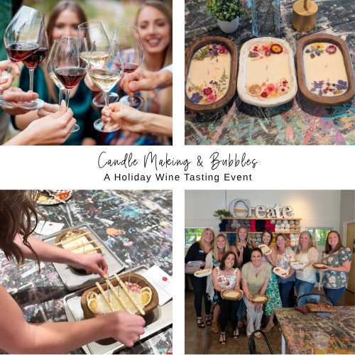 Candle Making &amp; Bubbles: A Holiday Wine Tasting Event ($85)