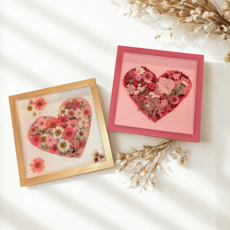 Dried Flower Resin Art ($55)