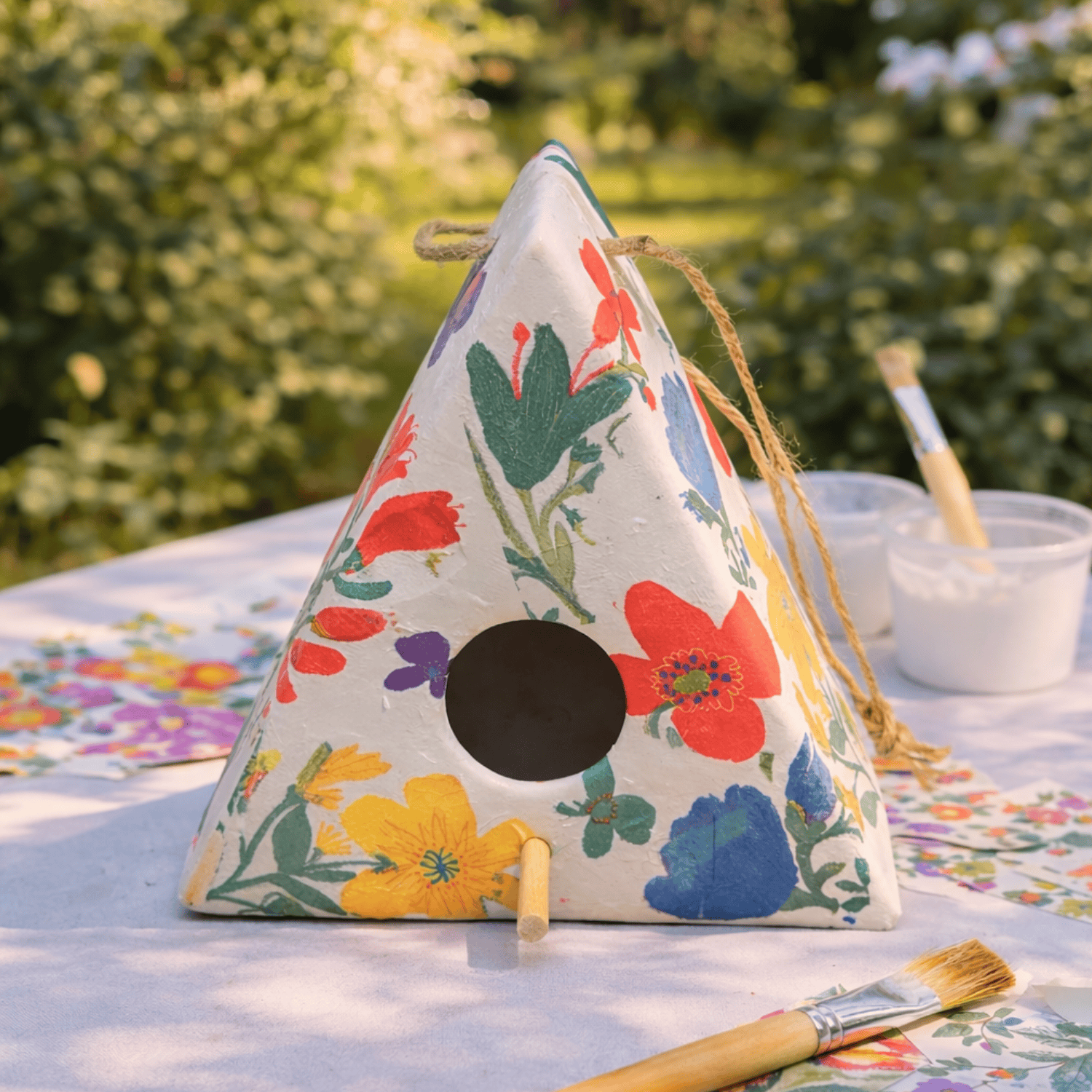 Decoupage Birdhouse ($25)