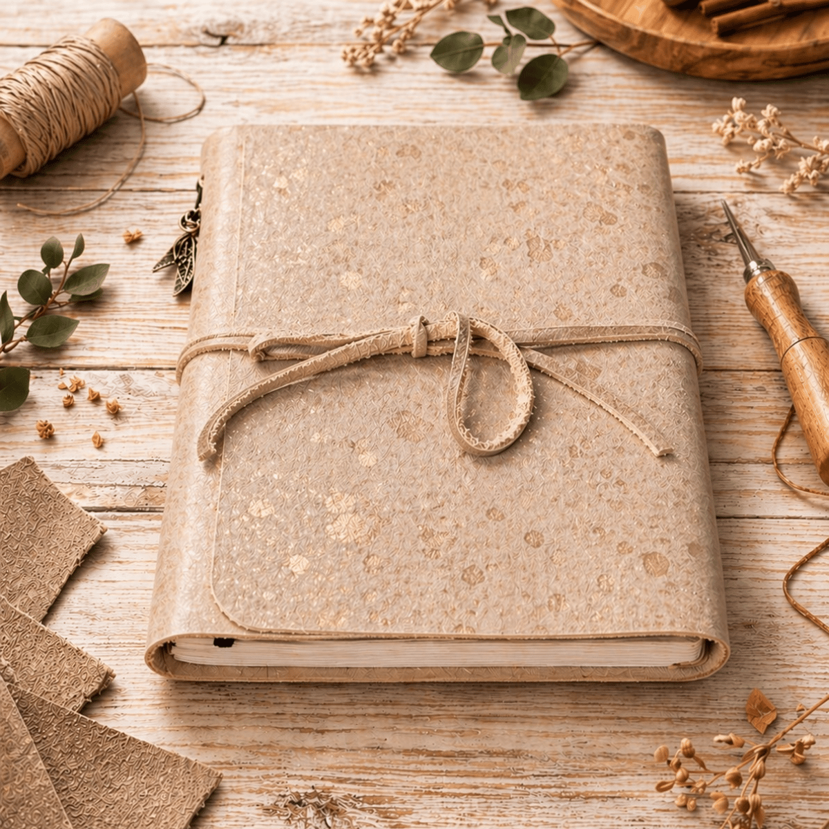 Handcrafted Leather Journal ($75) 