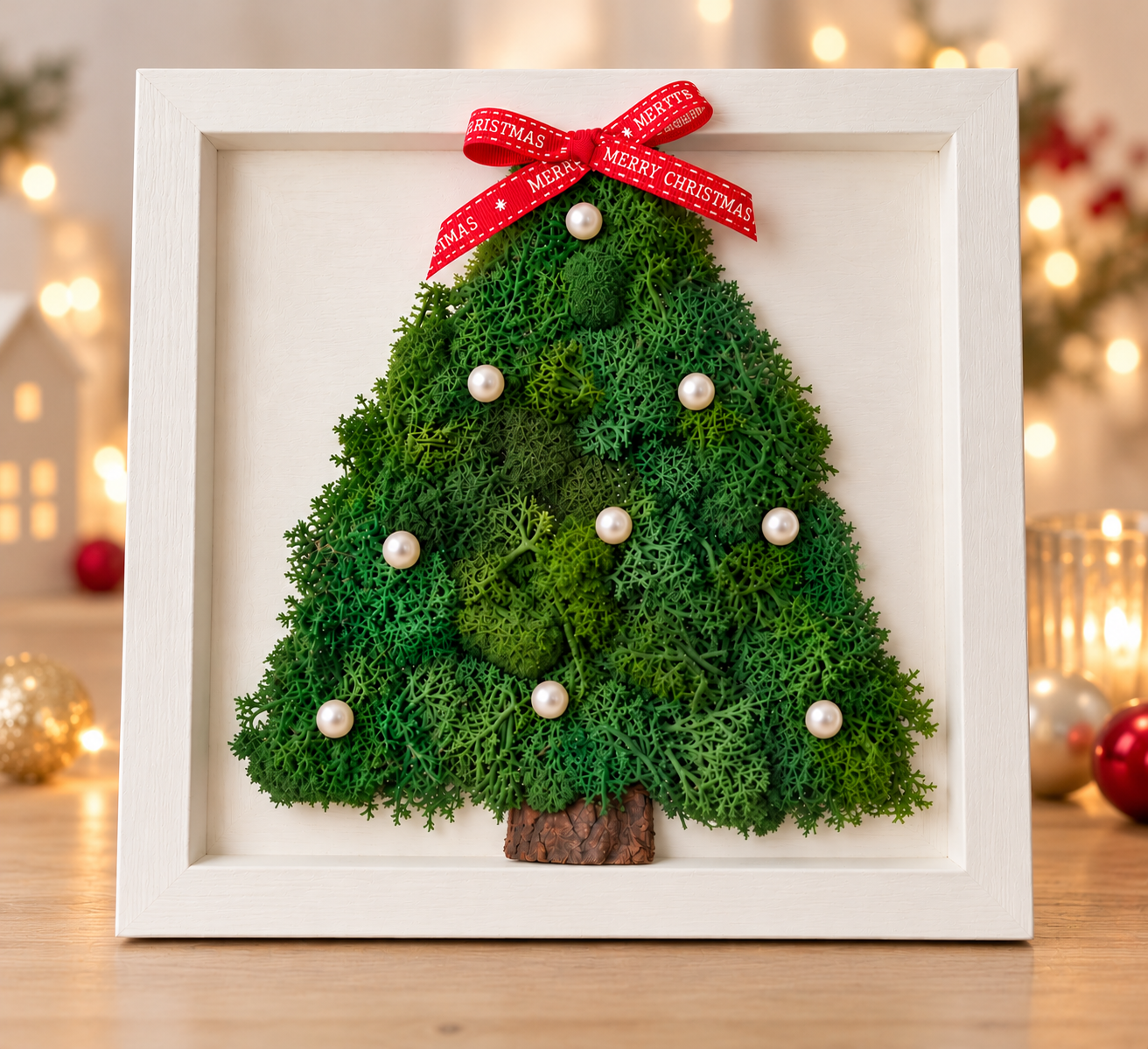 Christmas Tree Moss Art ($55)