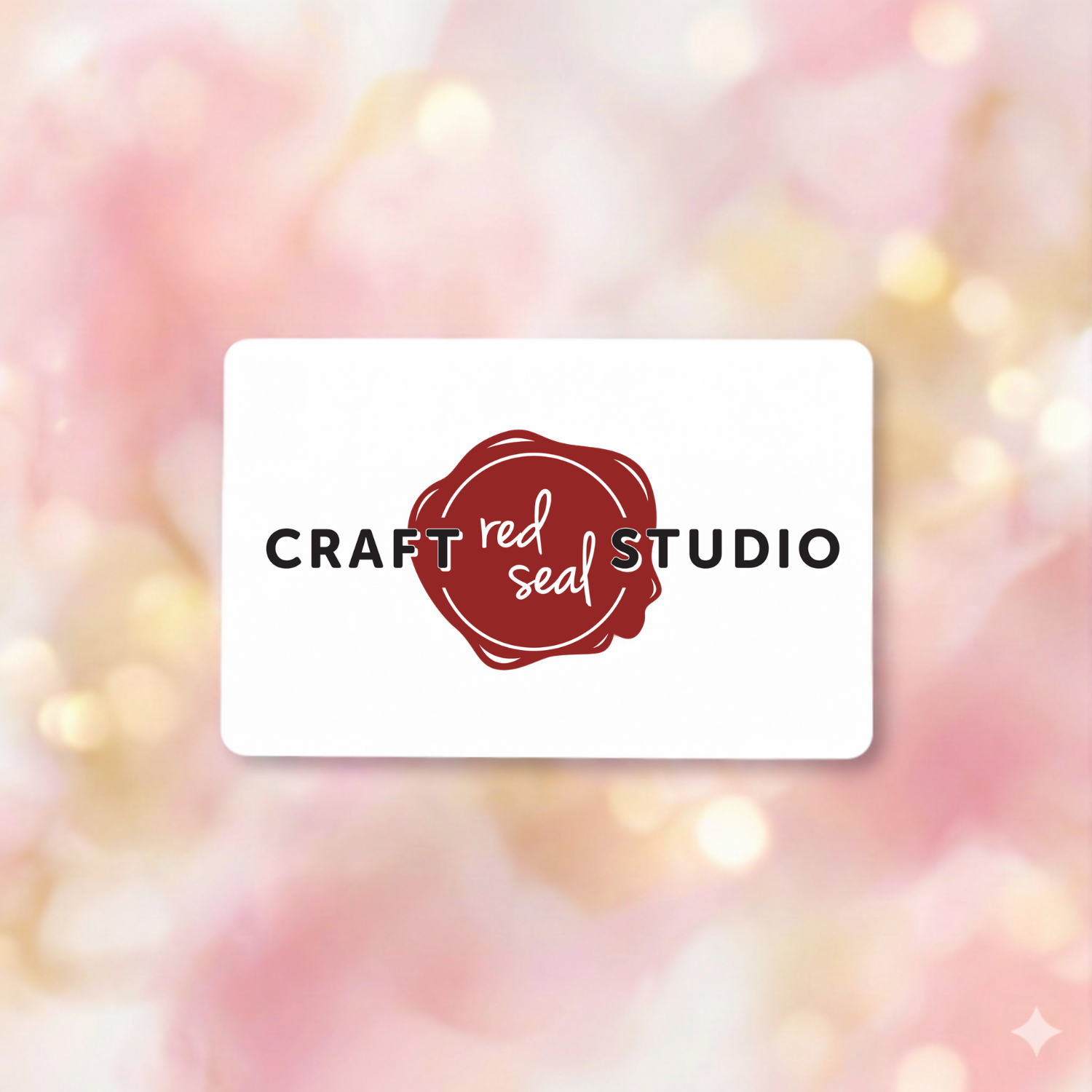 Logo for Craft Red Seal Studio featuring a red seal with the words Craft and Studio on either side, and the words red seal in the center of the seal.