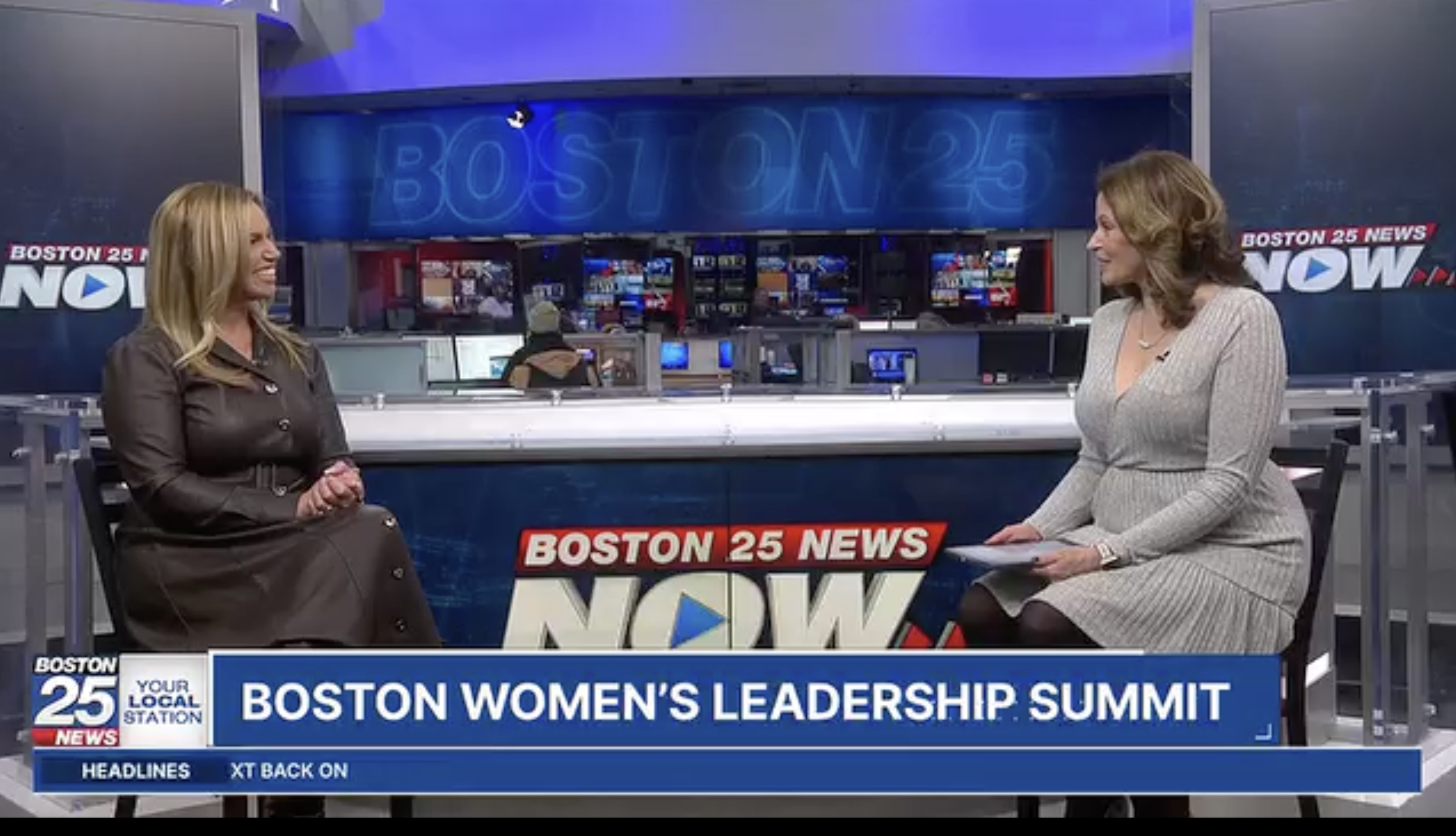 Amy APPEARS LIVE on Boston25 News Announcing THE Boston women’s leadership summit 
