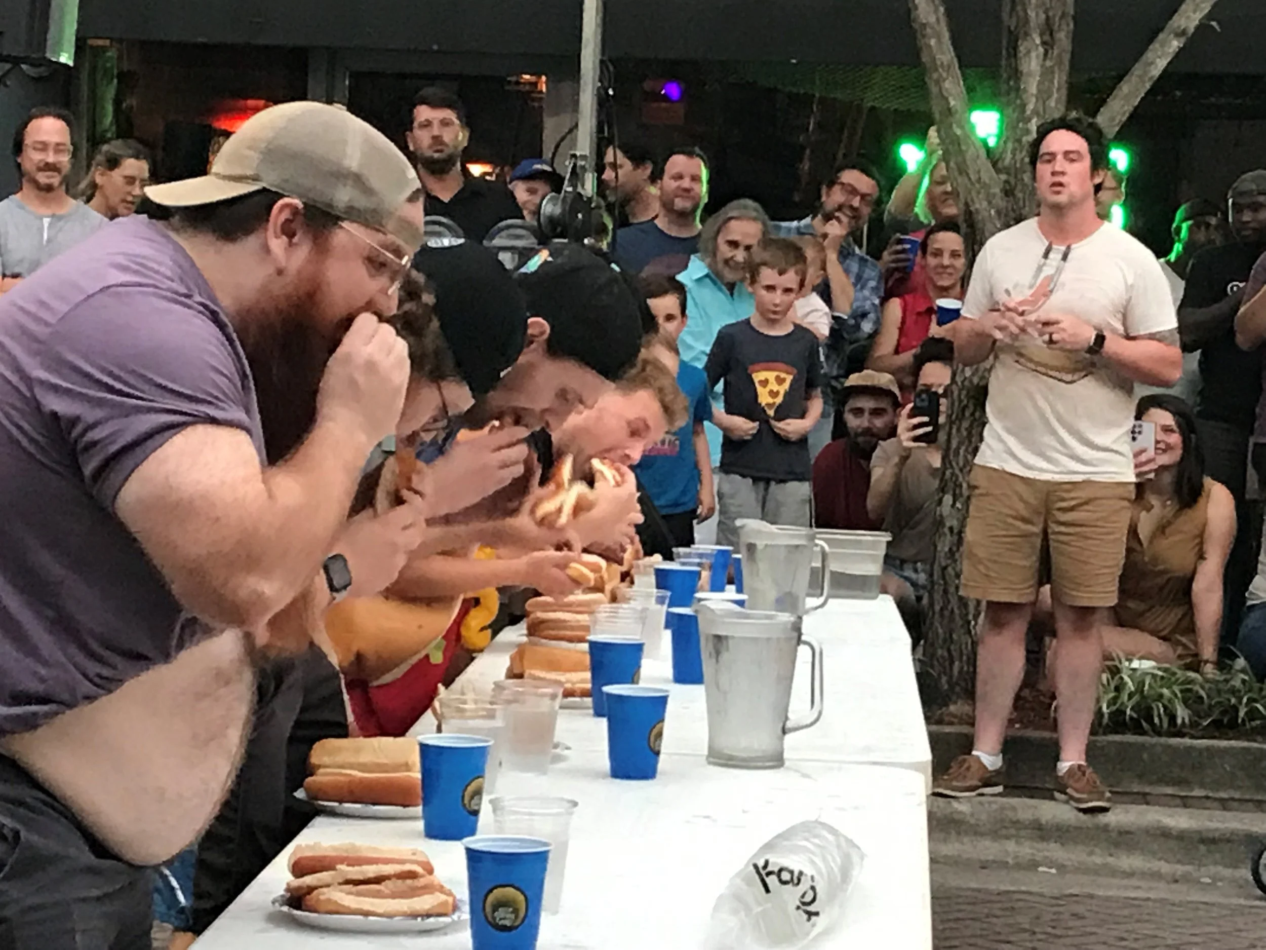 Florence enjoys Hot Dog Block Party