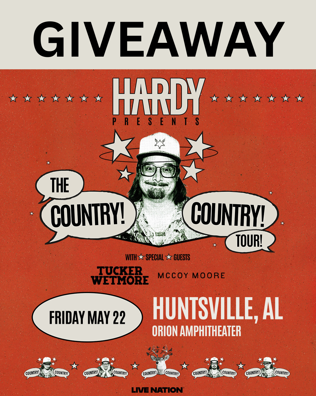Hardy Ticket Giveaway