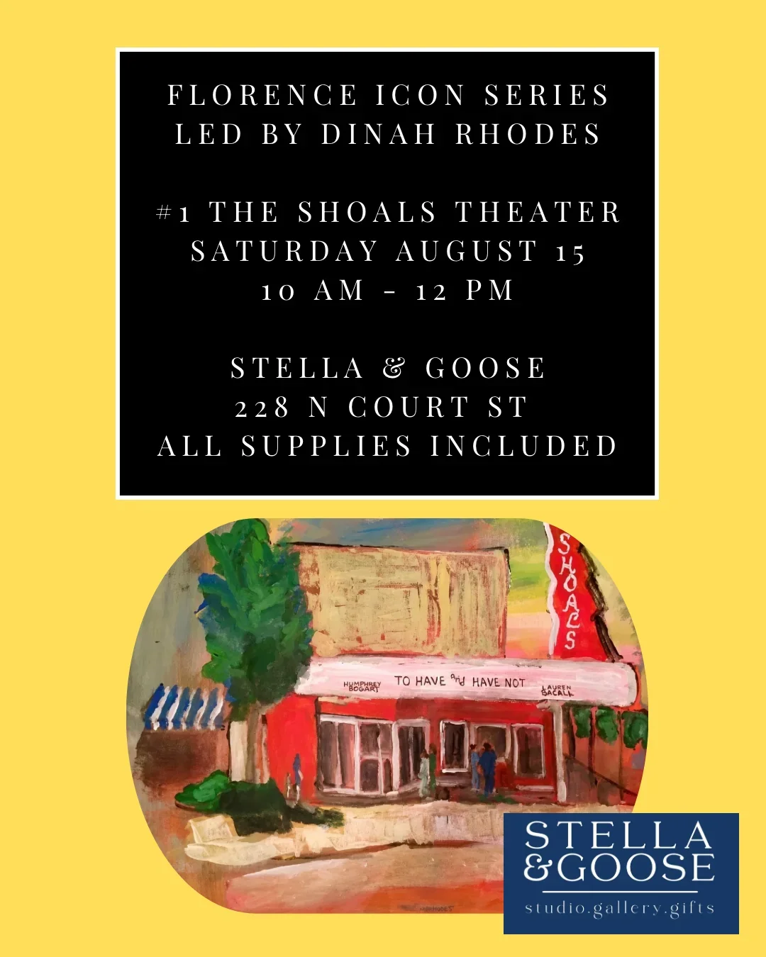 Florence Icon Painting Class - Shoals Theatre