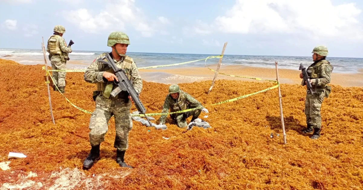 Aseguran 65 kilos de Cocaína en costas de Cozumel, Quintana Roo