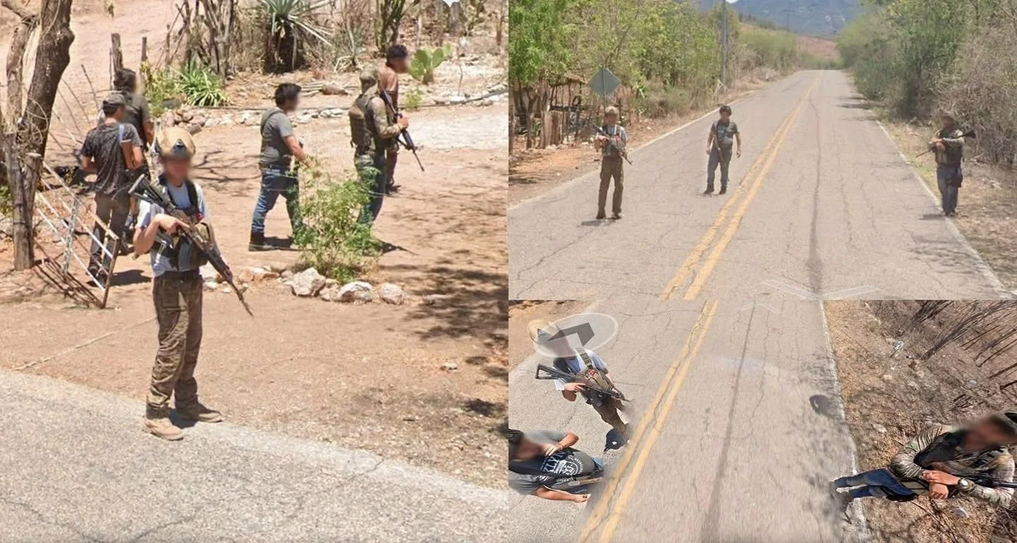 Coche de Google capta a hombres armados en una zona de Culiacán y la imagen se vuelve viral