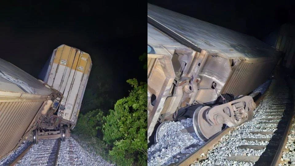 Vuelve a descarrilarse el Tren Interoceánico en Oaxaca; el percance ocurrió en la misma zona del accidente previo