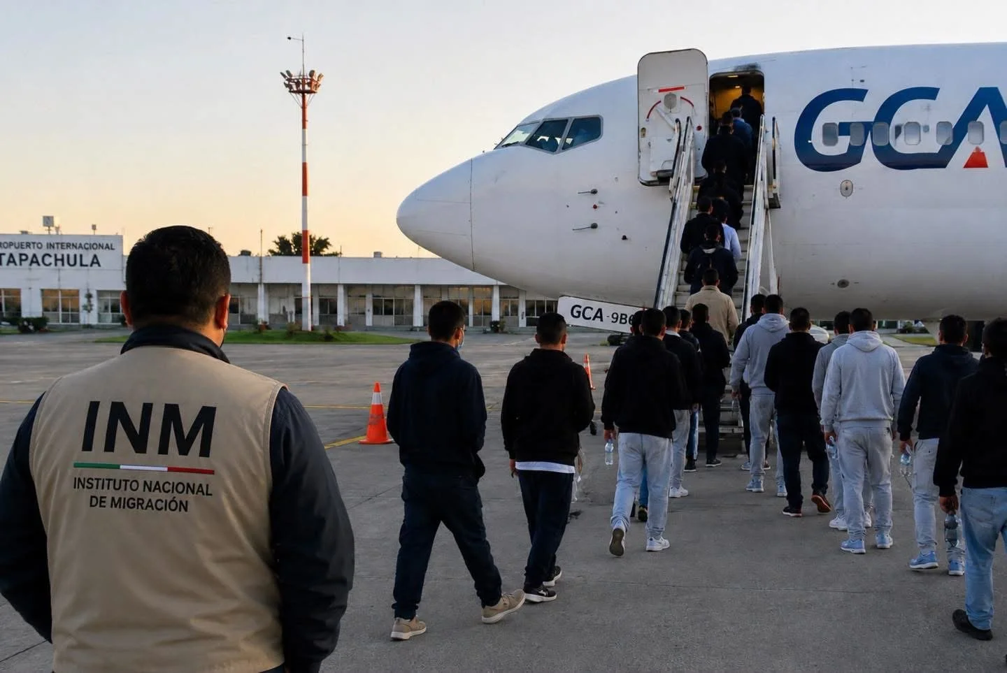 Estados Unidos deporta a más de 650 mexicanos en cinco vuelos de repatriación con destino a Chiapas