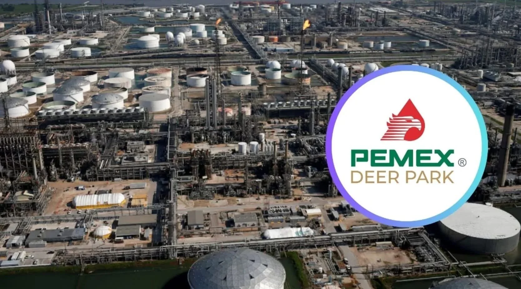 Pemex confirma derrame de diesel en la Refinería Deer Park; señalan a dos embarcaciones privadas como responsables