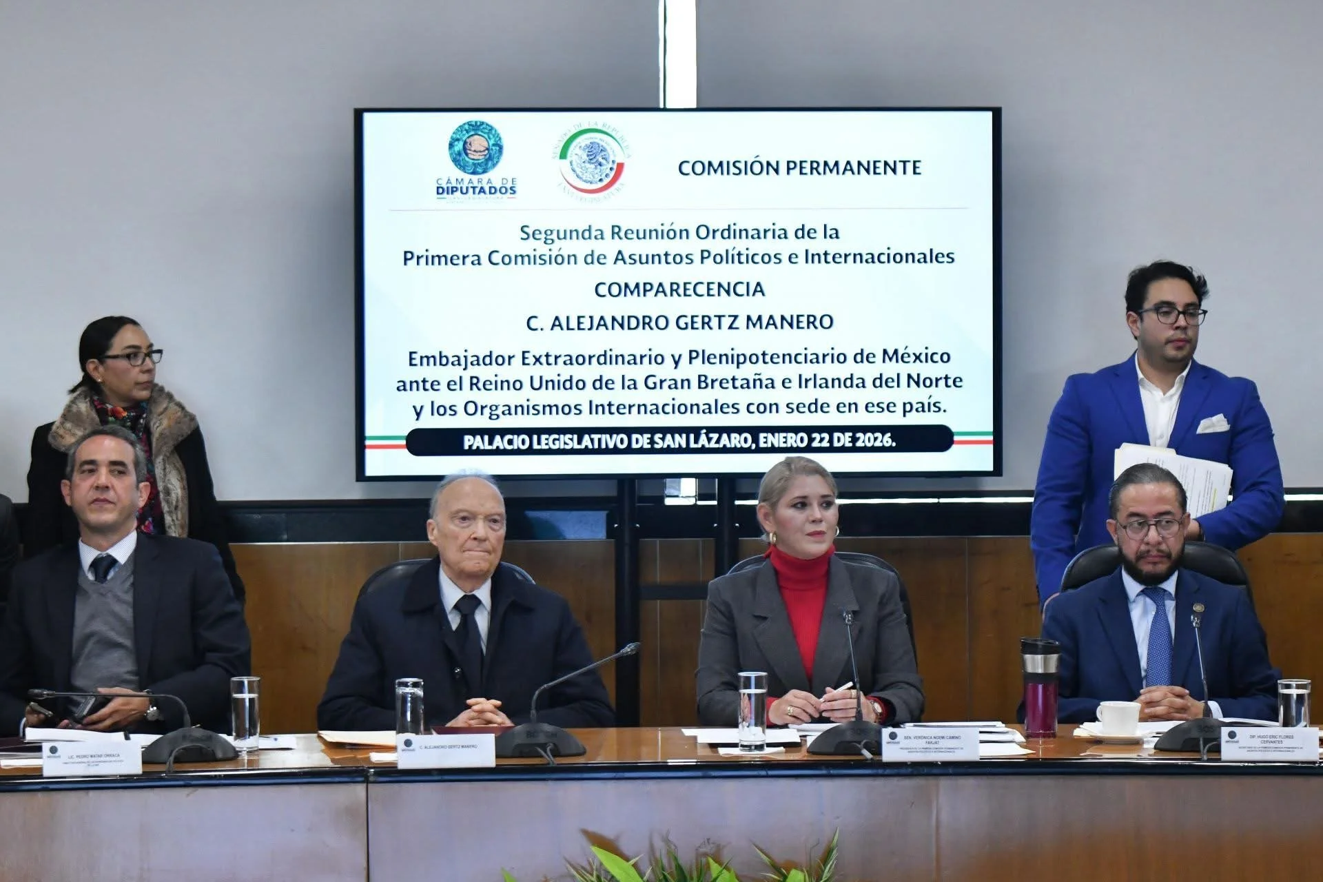 Congreso ratifica nombramiento de Gertz Manero como embajador de México ante el Reino Unido