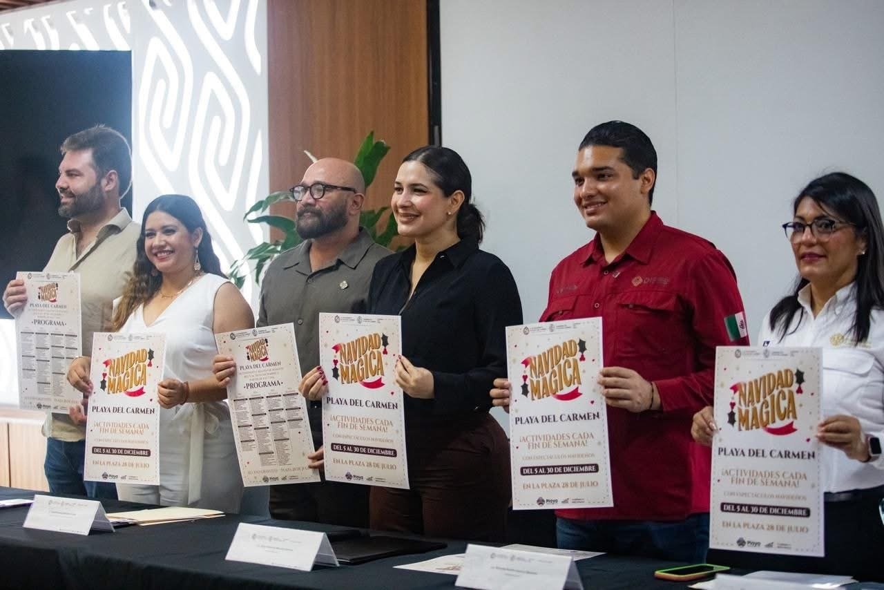 Gobierno de Playa del Carmen invita a celebrar el encendido del árbol del Programa una Navidad Mágica