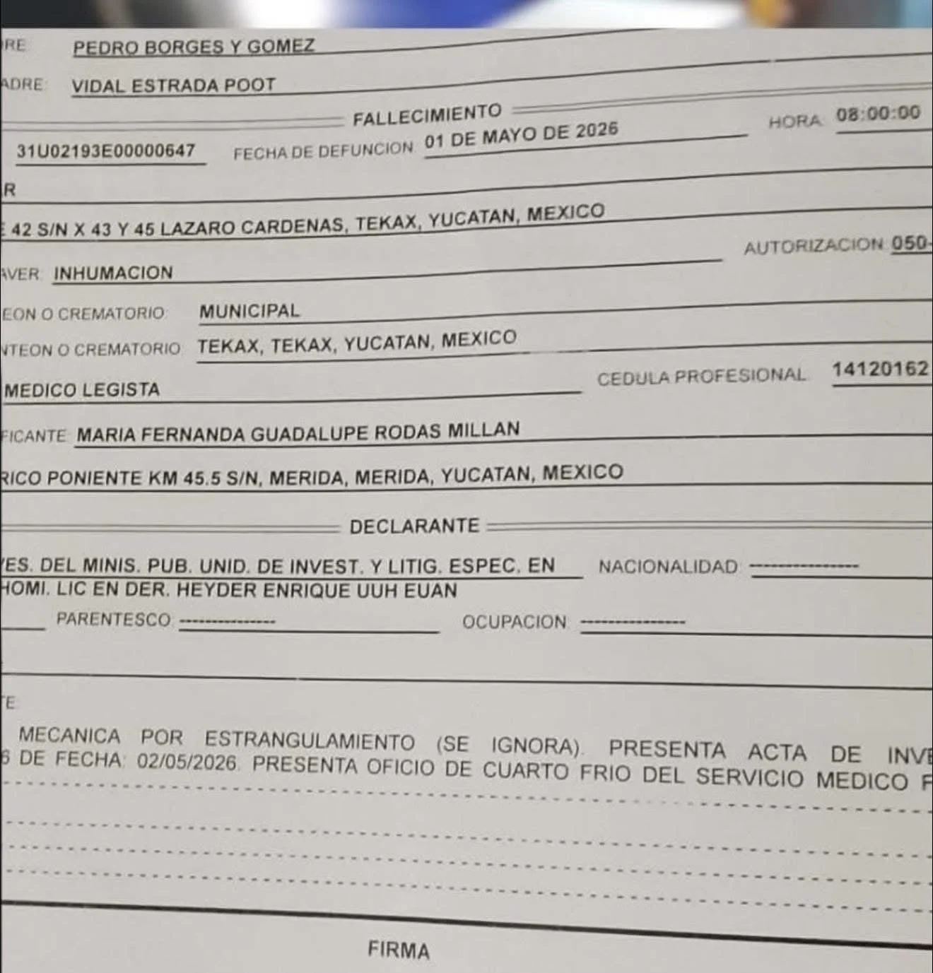 Investigan a policías municipales de Tekax por la muerte de un detenido