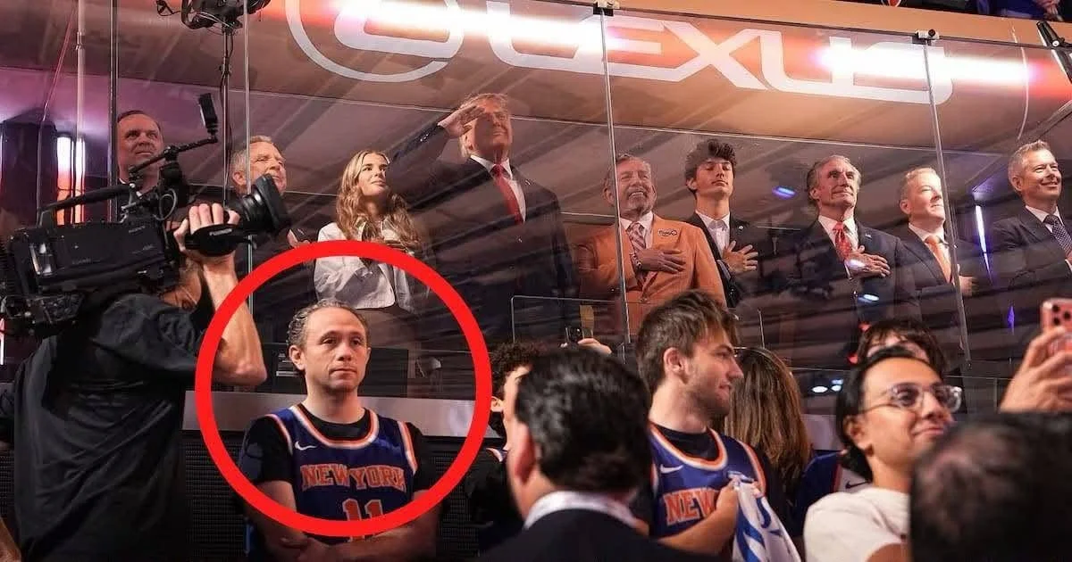 Identifican a titular del SAT QRoo en un palco cercano a Donald Trump durante partido de la NBA