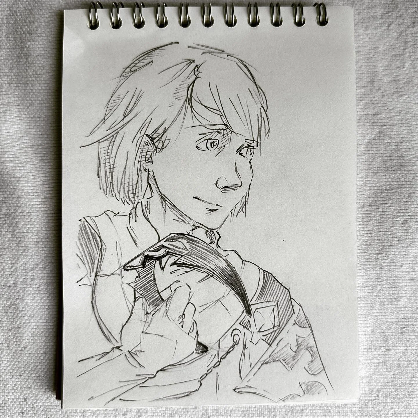 Rion
(Counterpart to Dimos)
#nierreincarnation 
It’s a challenge for me balancing the features of A young man/boy without being expressly feminine or overly masculine/mature. This result probably ages him a little from the source.