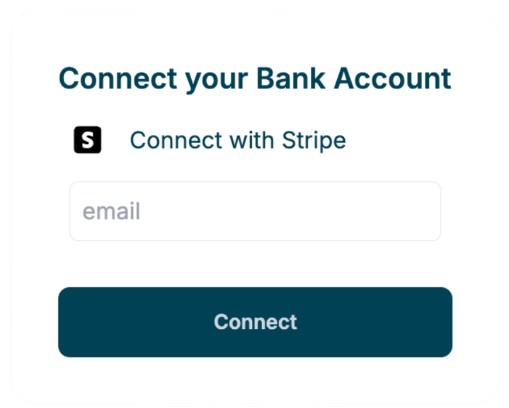 Connect your stripe account