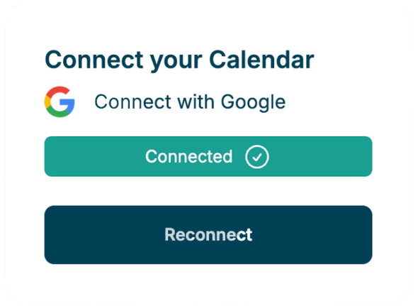 Connect your google calendar