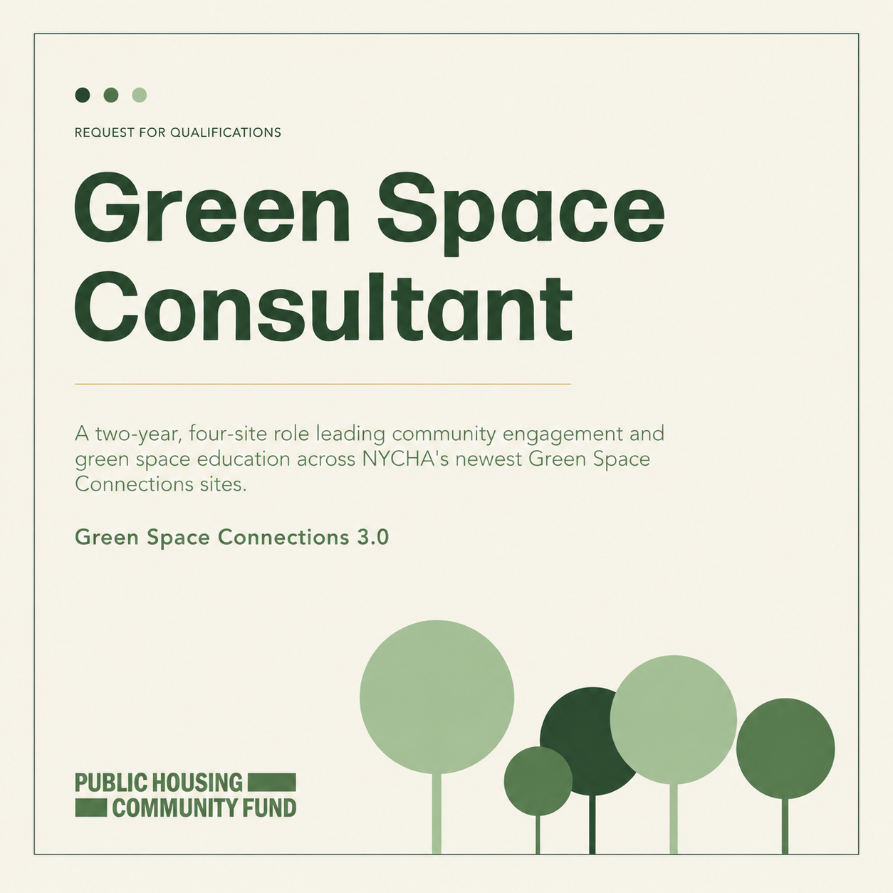 Request for Qualifications - Green Space Consultant