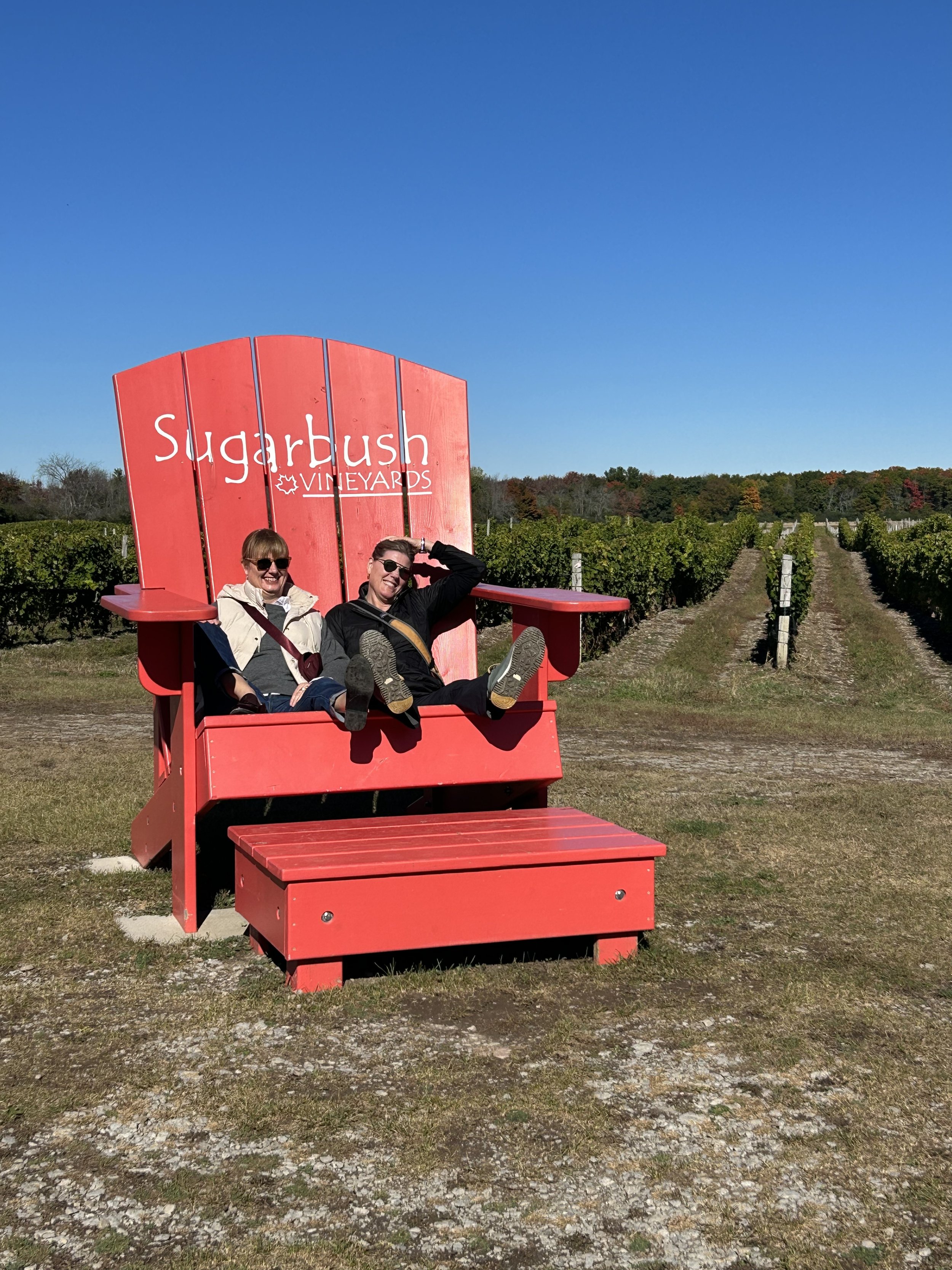 In the big chair @ Sugarbush Winery