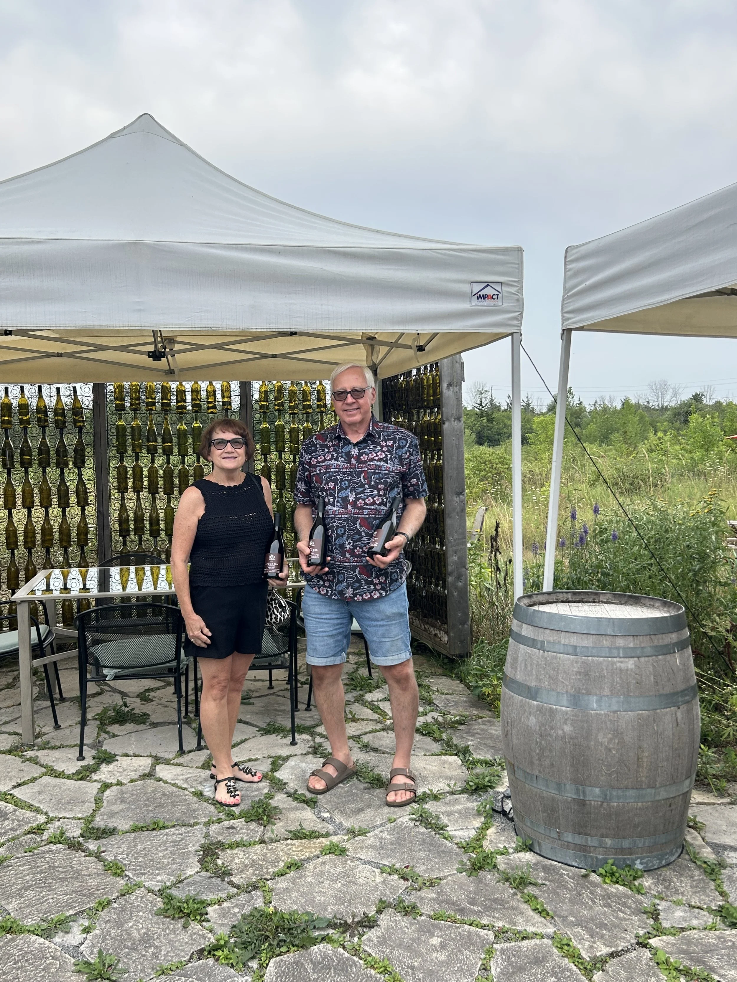 On the patio @Stanners Vineyard