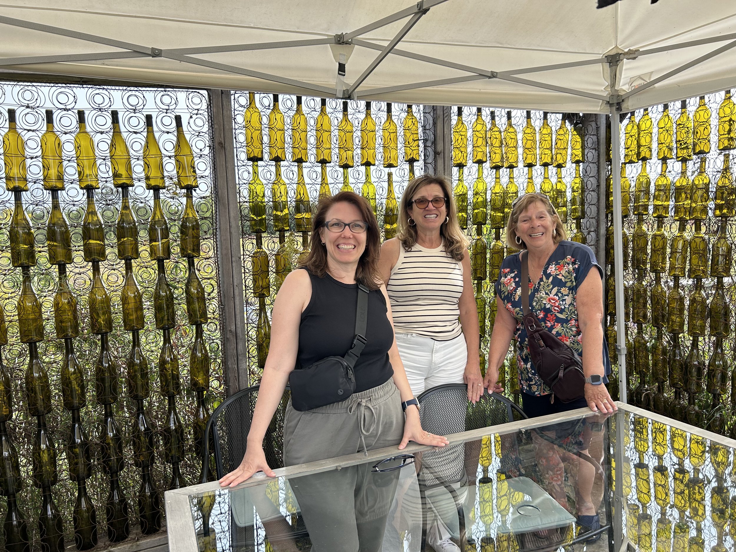 With the bottle art @ Stanners Vineyard