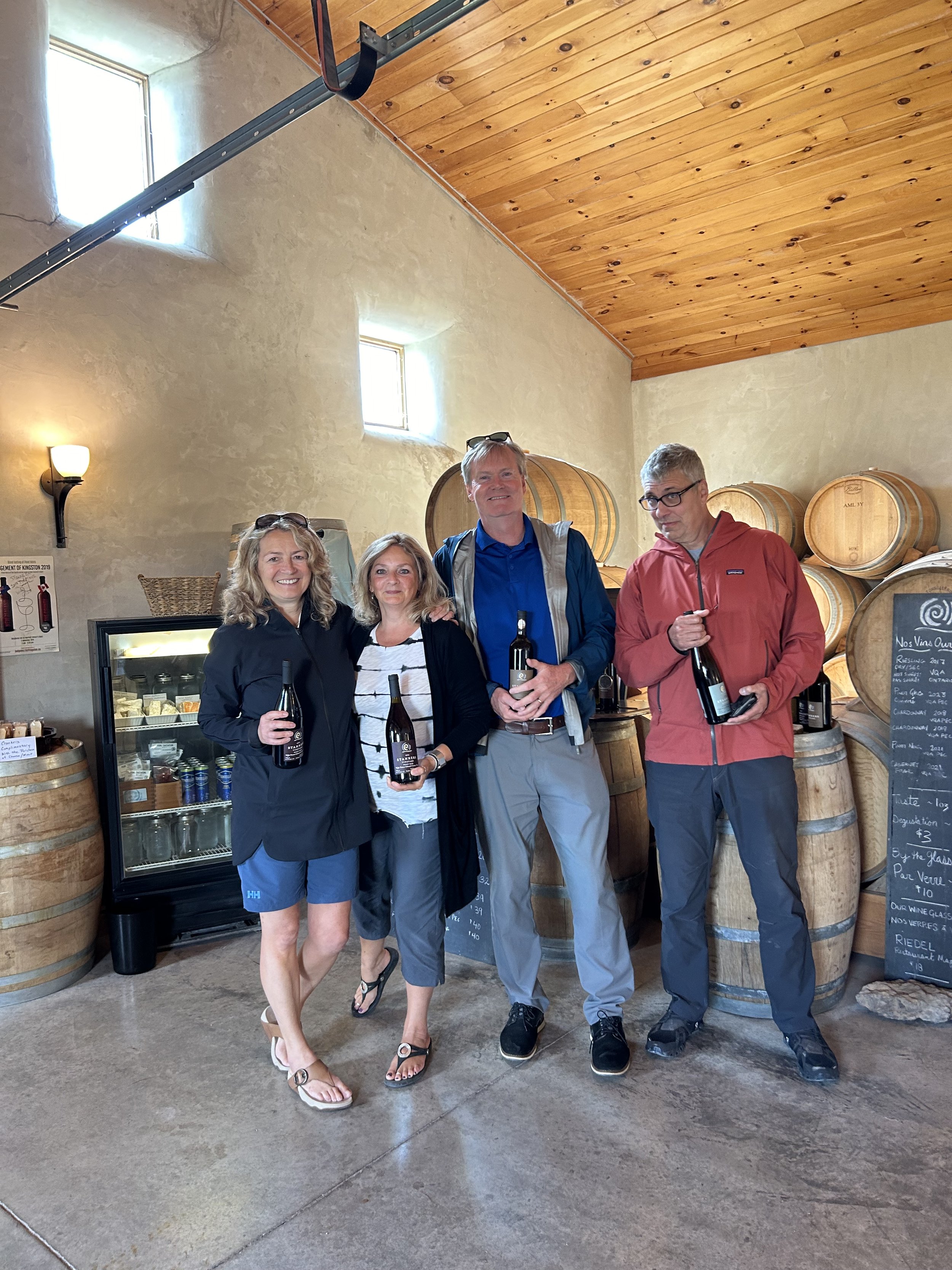 Celebrating purchases @ Stanners Vineyard