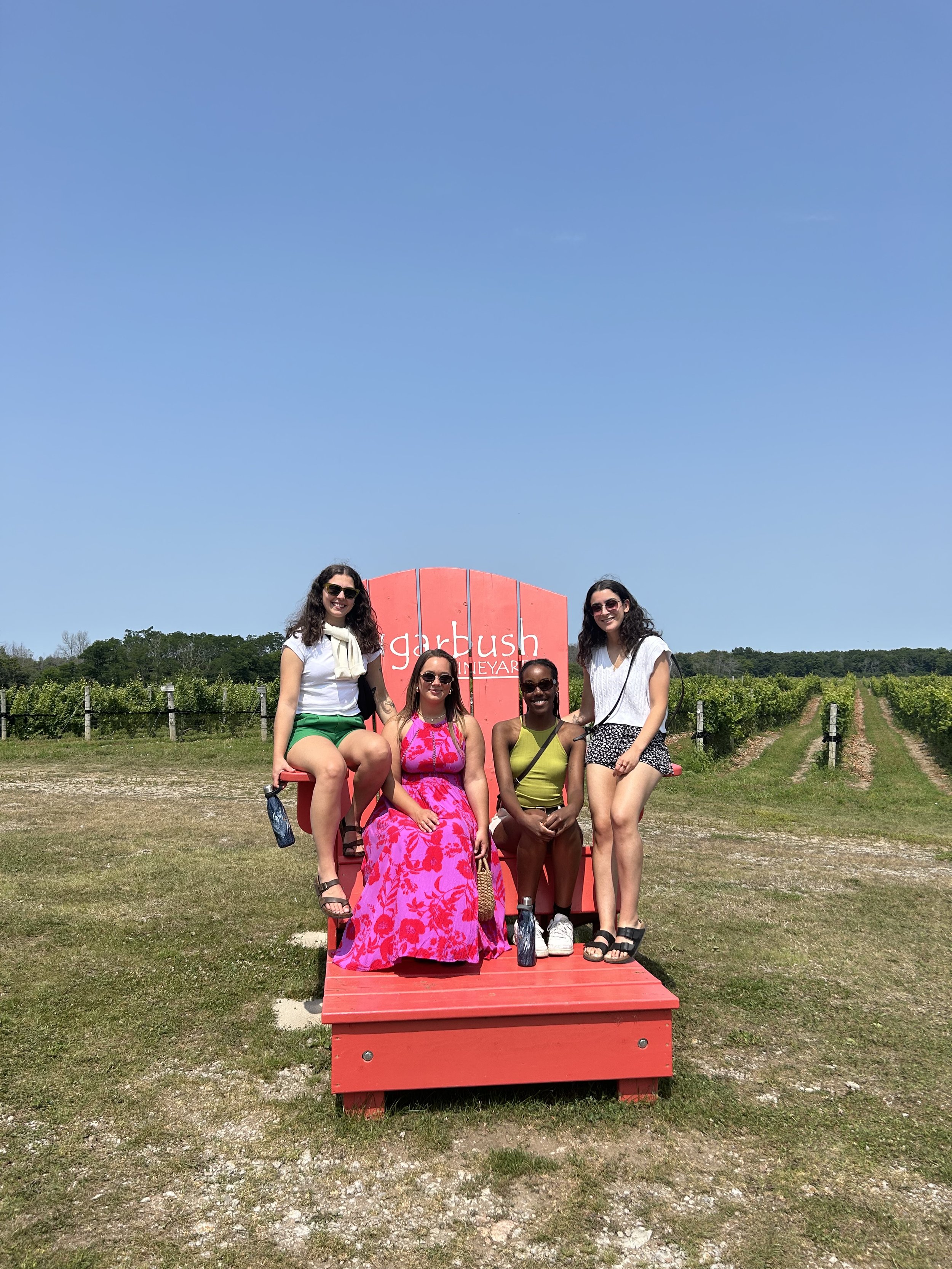 In the big chair @ Sugarbush Winery