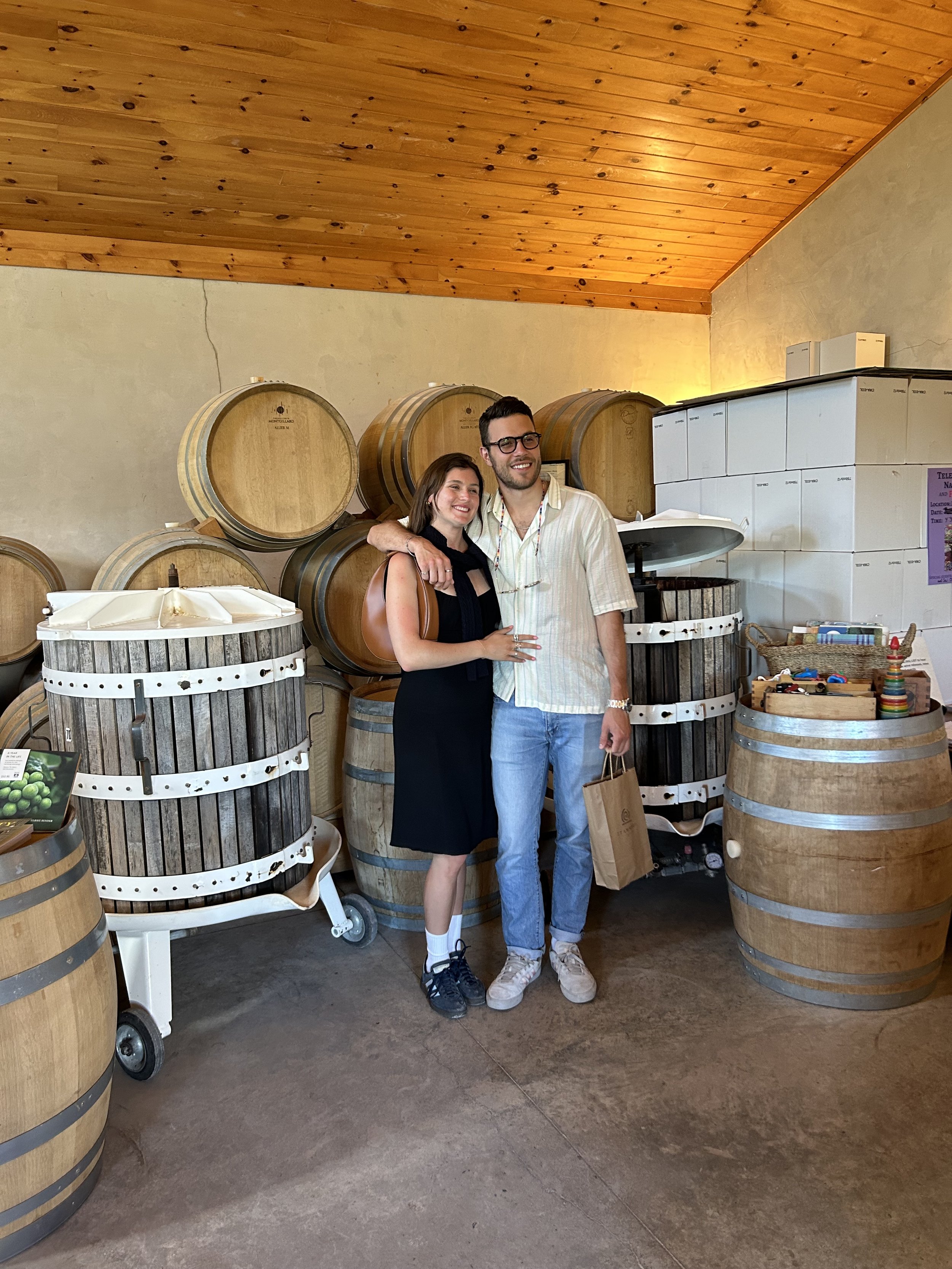 Barrel room @ Stanners Vineyard