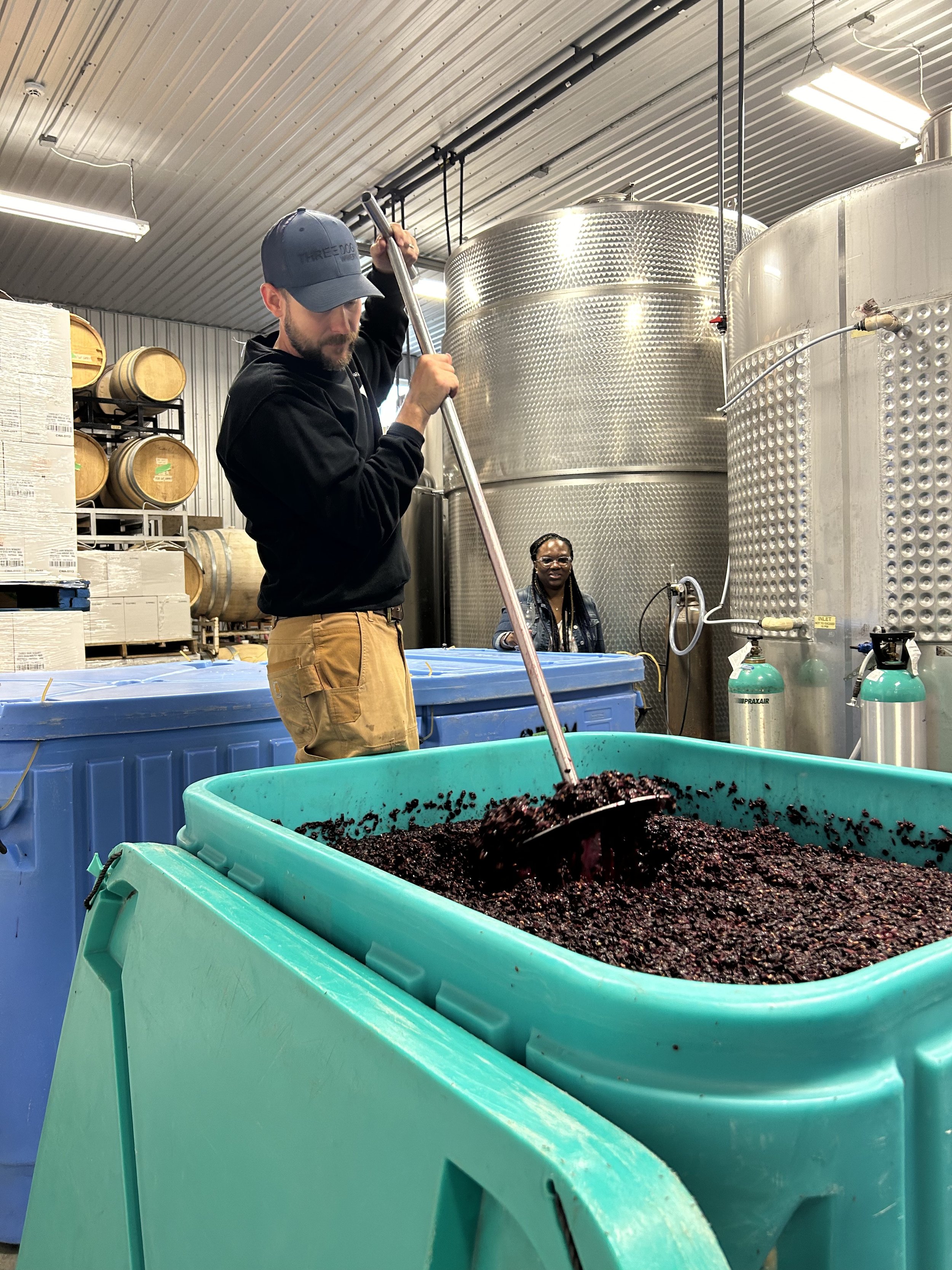 Enthusiast tour visit with Andrew @Three Dog Winery