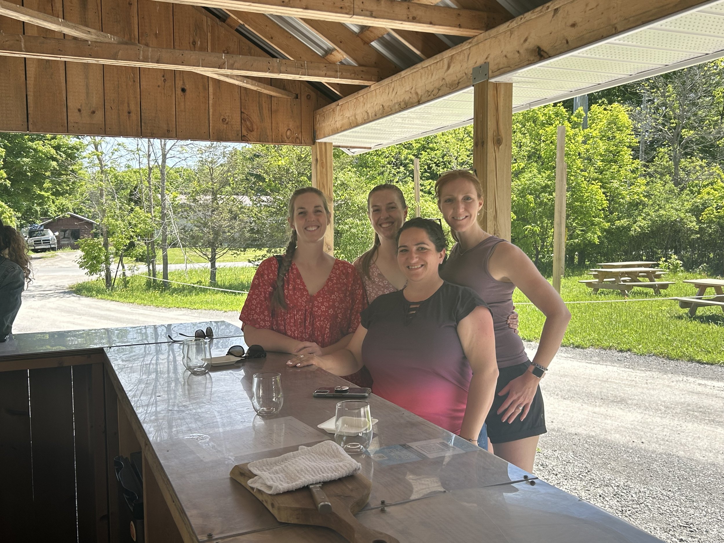 Tasting bar @ Lighthall Vineyards