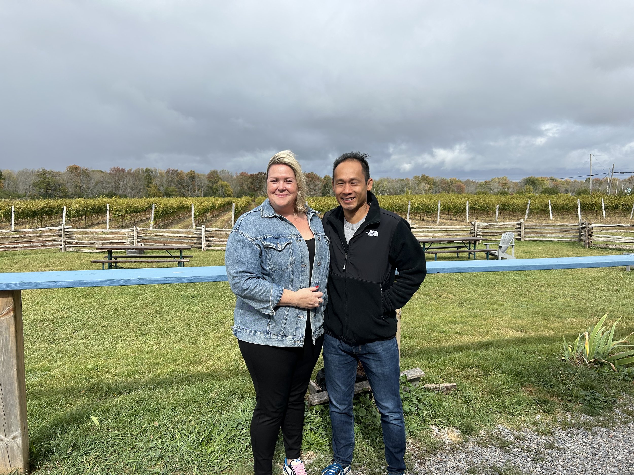 In the vineyards @ Hinterland Winery