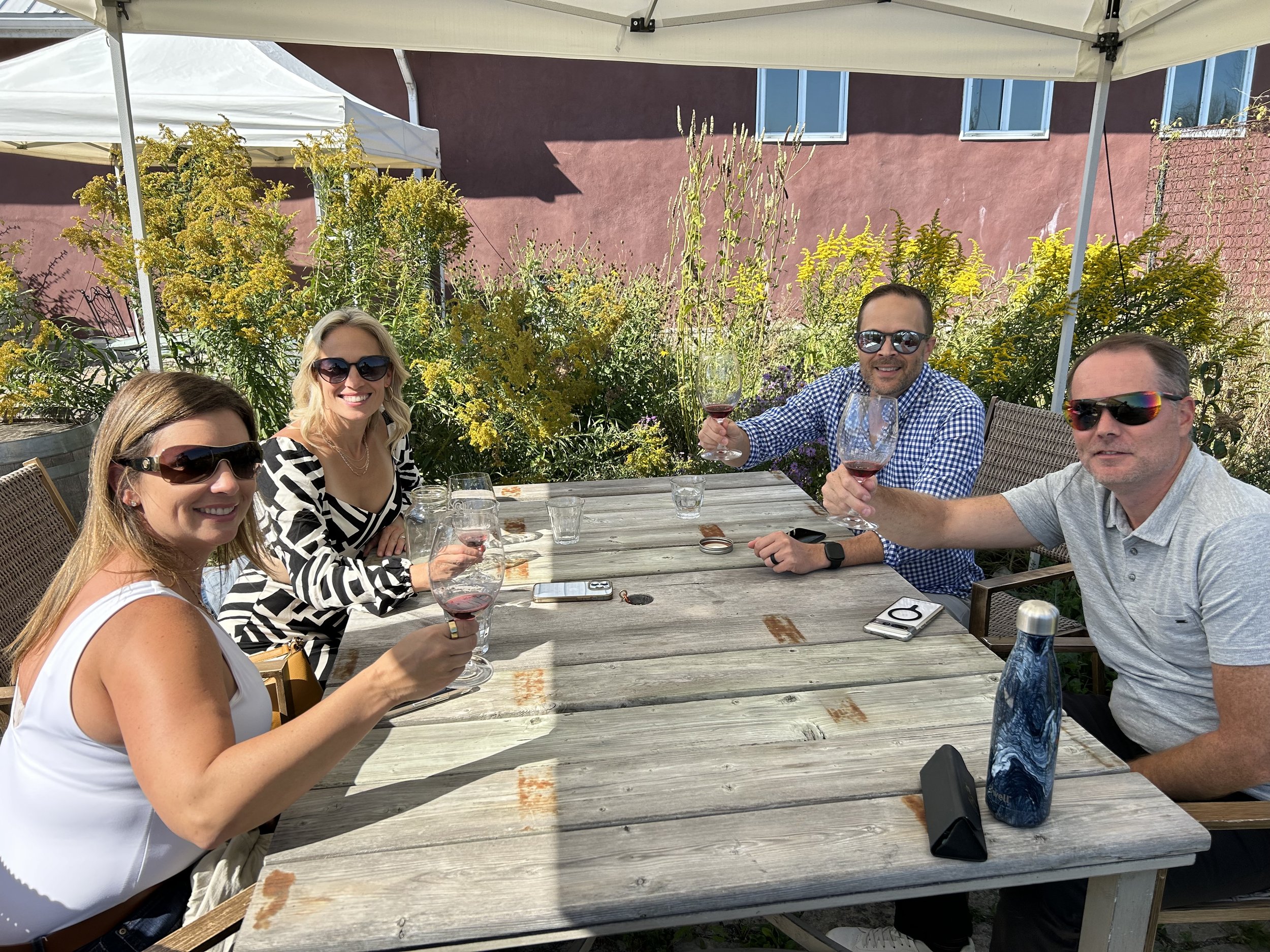 Outside tasting @ Stanners Vineyard