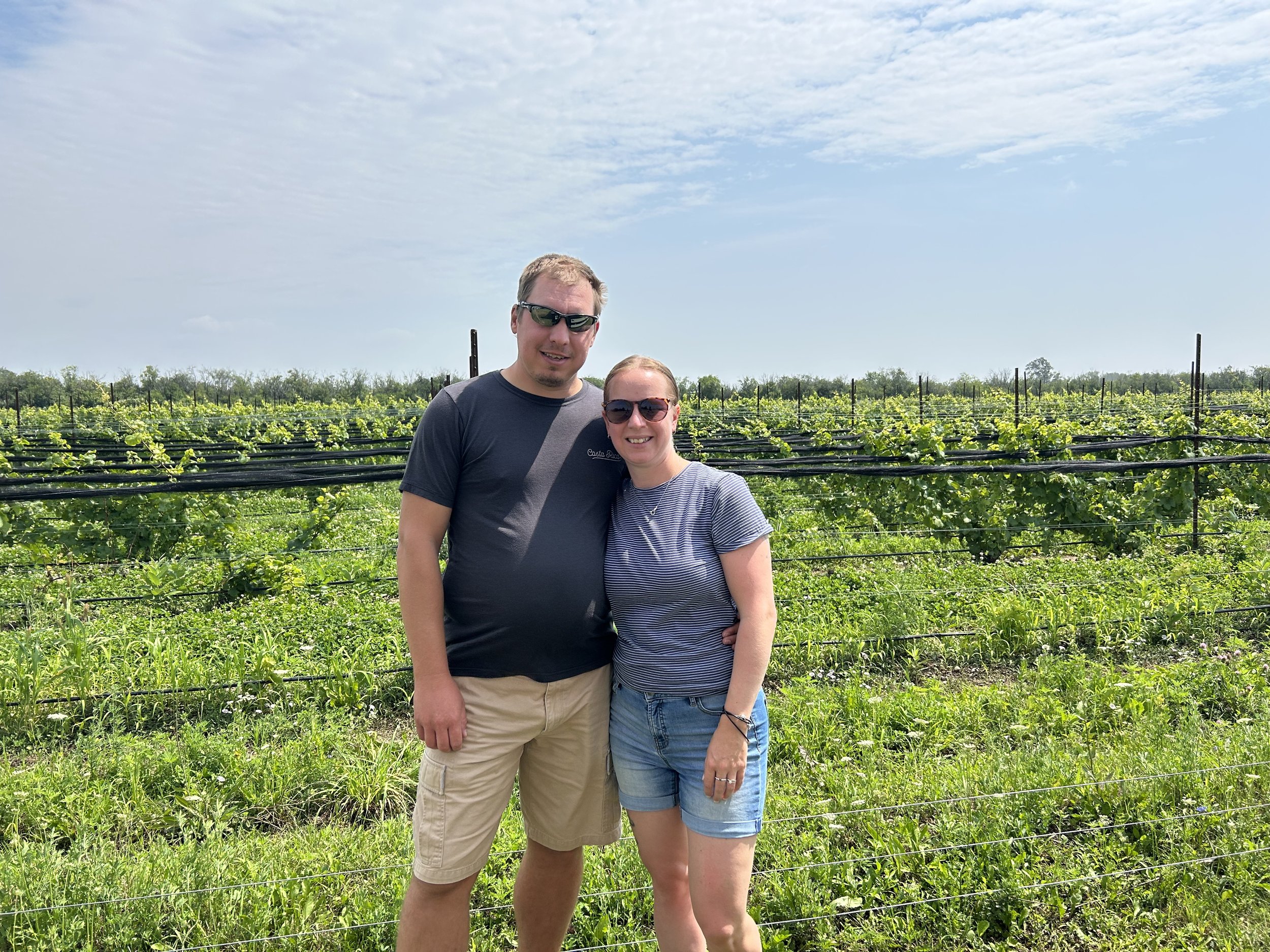 In the vineyards @ Trail Estates
