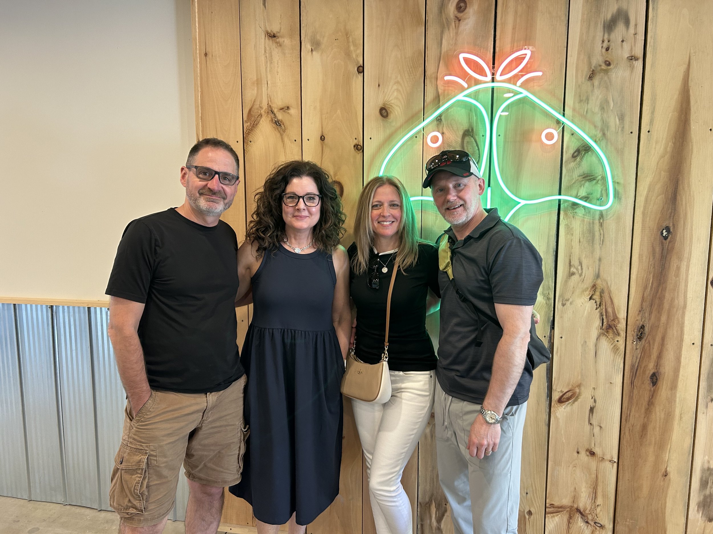With the Luna moth @Lighthall Vineyards