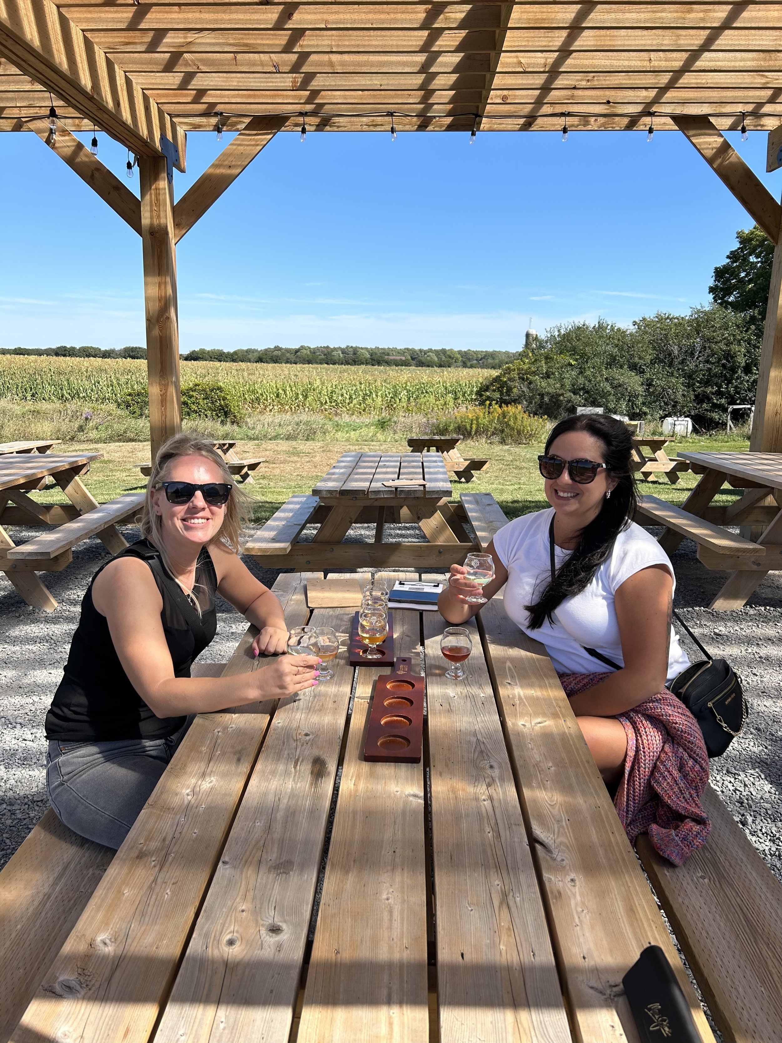 Enjoying the ciders @ Loch Mor Cider