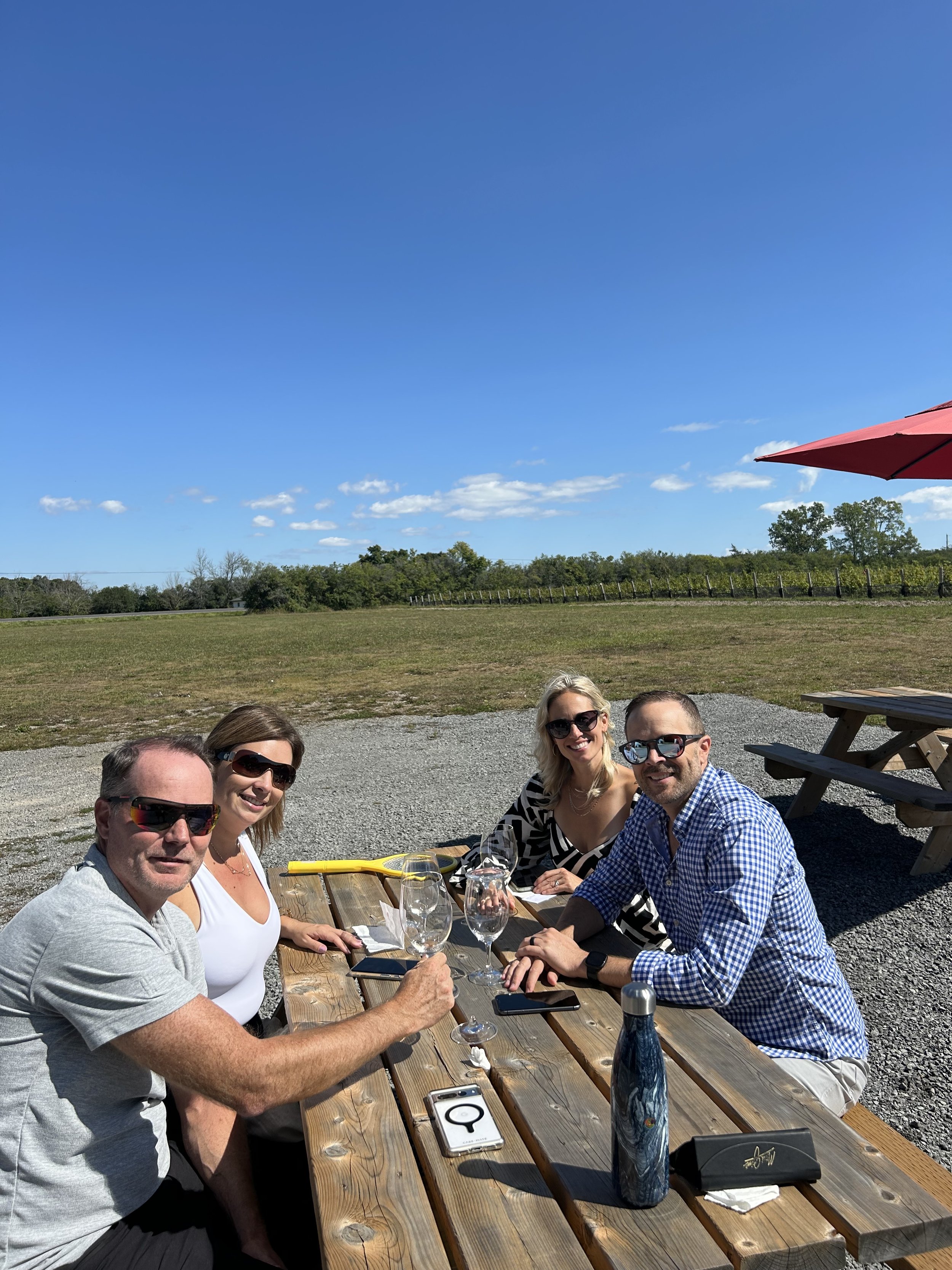 Tasting the wines @ Morandin Wines